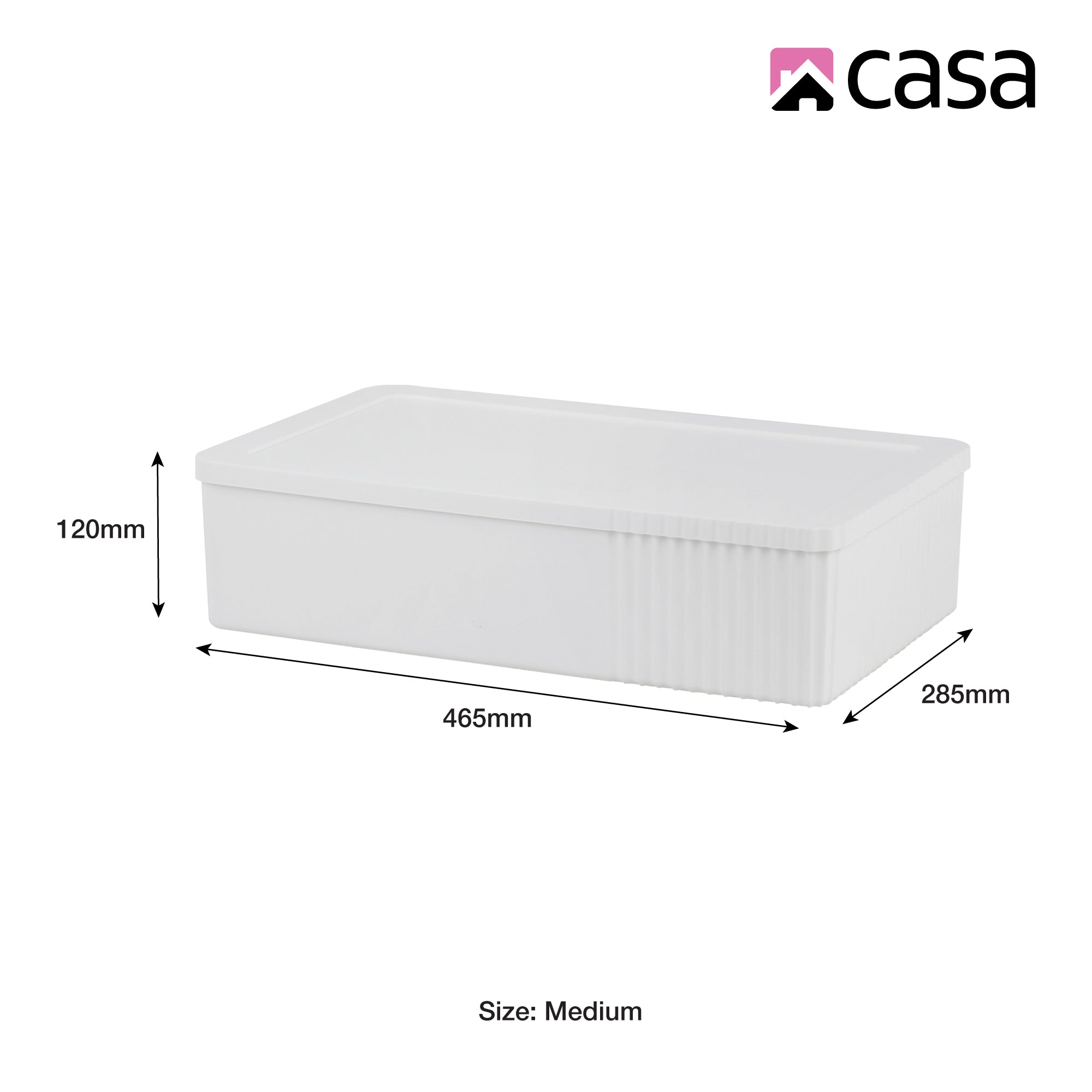 4Pc Decorative Storage Box Set | 30L + 16L + 2x 5L | White