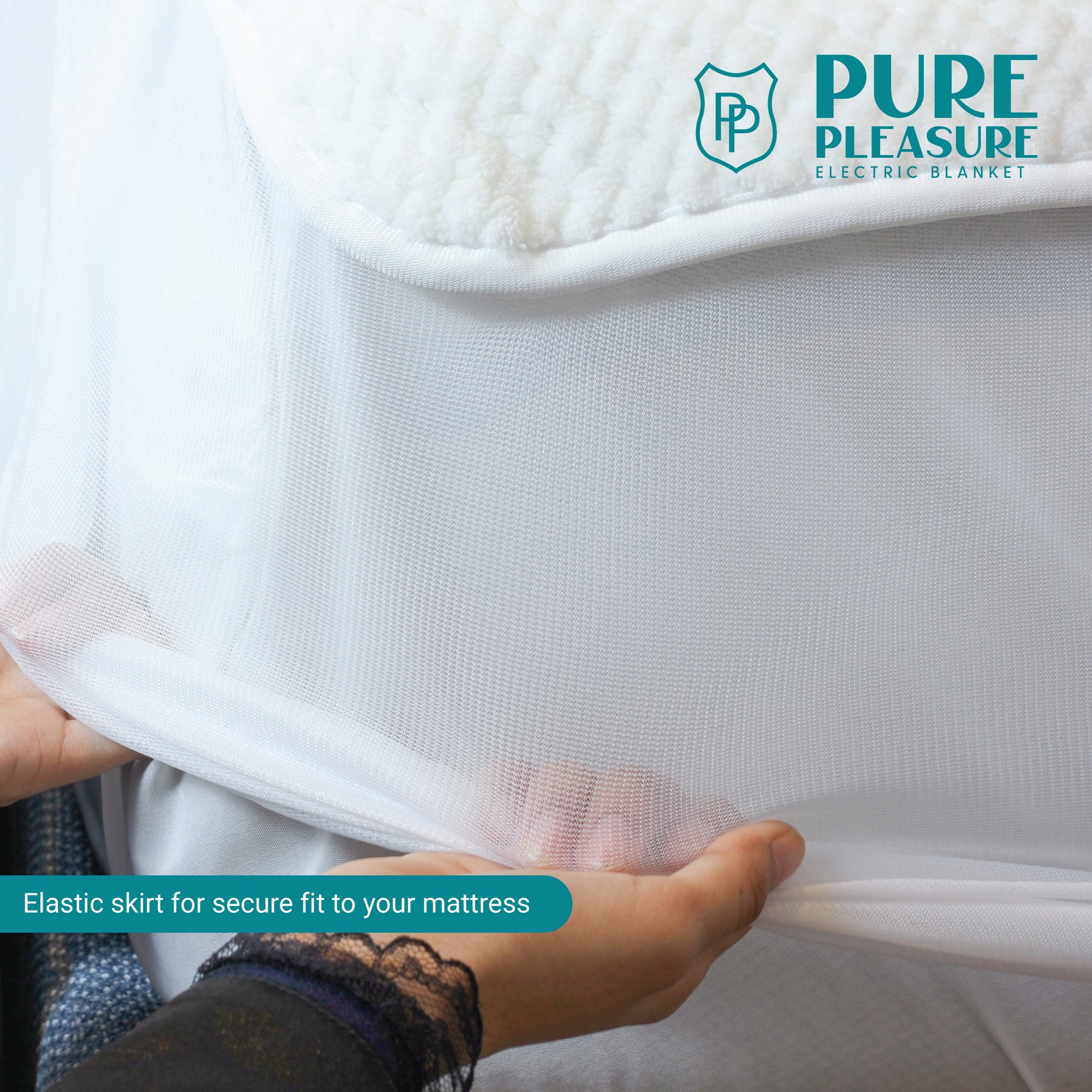 Coral Fleece Fitted Electric Blanket | 8 Heat & Timer