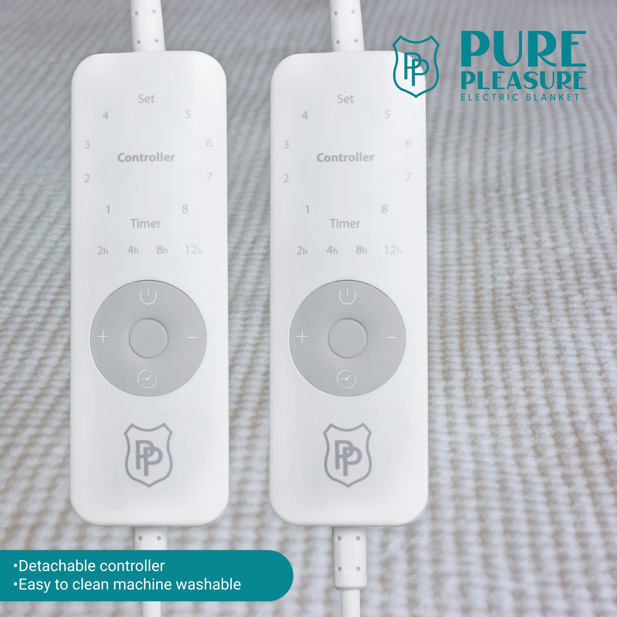 Coral Fleece Fitted Electric Blanket | 8 Heat & Timer