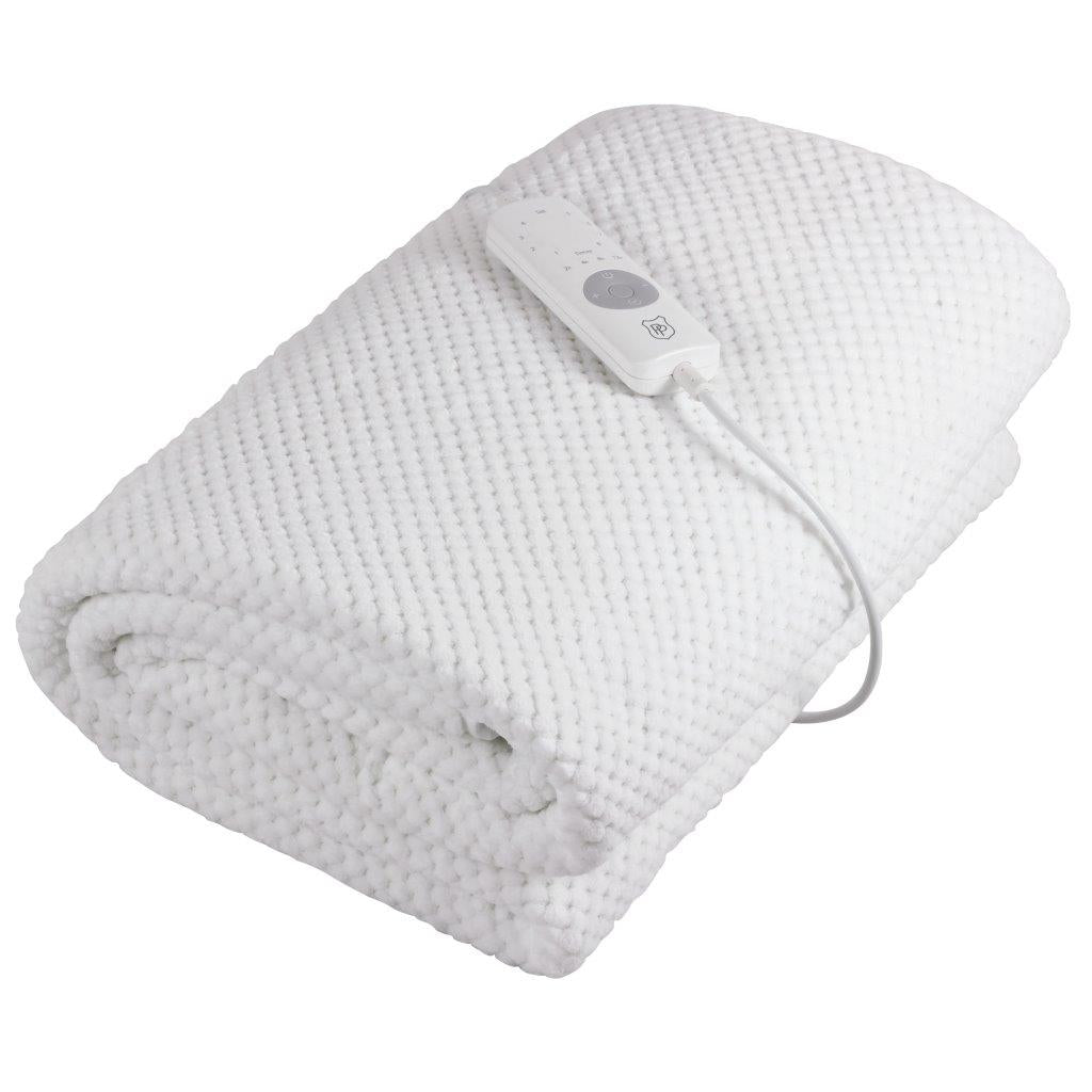 Coral Fleece Fitted Electric Blanket | 8 Heat & Timer