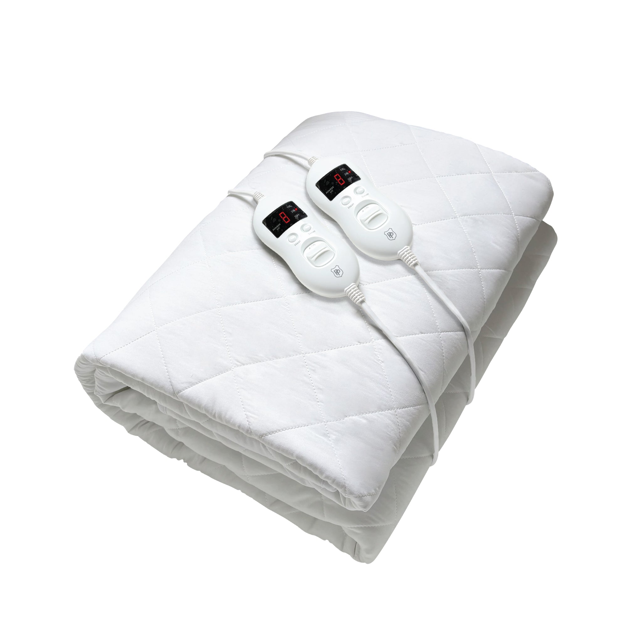 Cotton Quilt Fitted Electric Blanket | 8 Heat Settings & Timer | Single to King