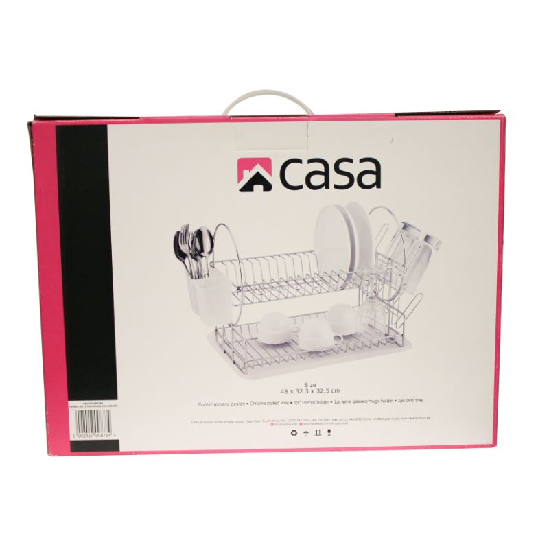 Dish Drainer 2-Tier - Catania 202 - Chrome Plated