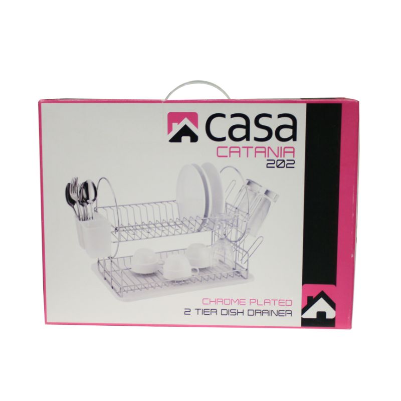 Dish Drainer 2-Tier - Catania 202 - Chrome Plated