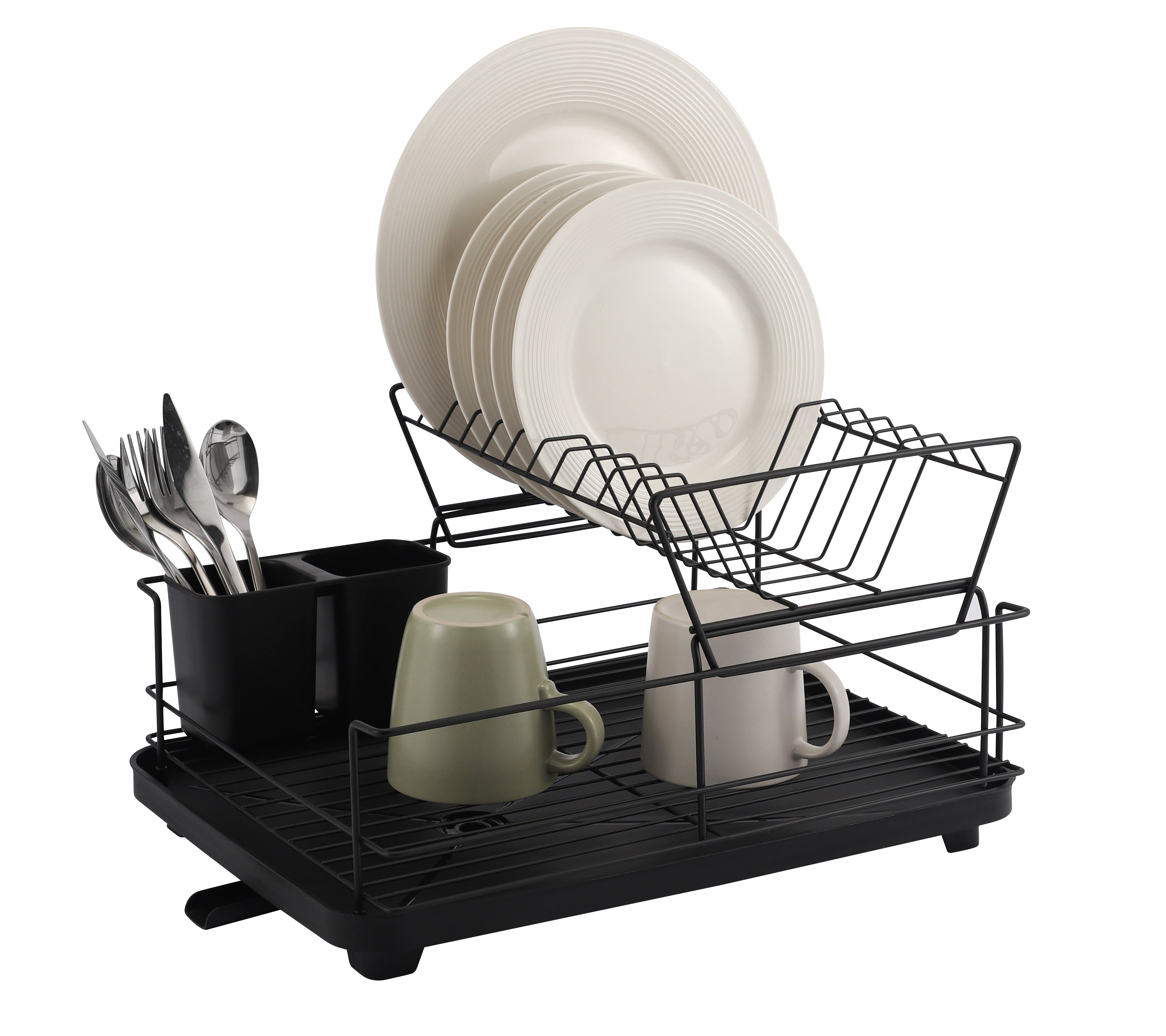 Dish Draining Rack 2-Tier - Catania 403 – Matte Black