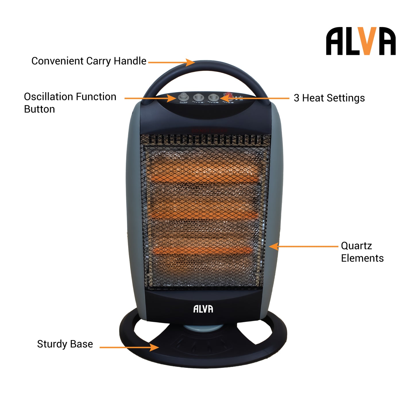 Electric Quartz Heater 1200W