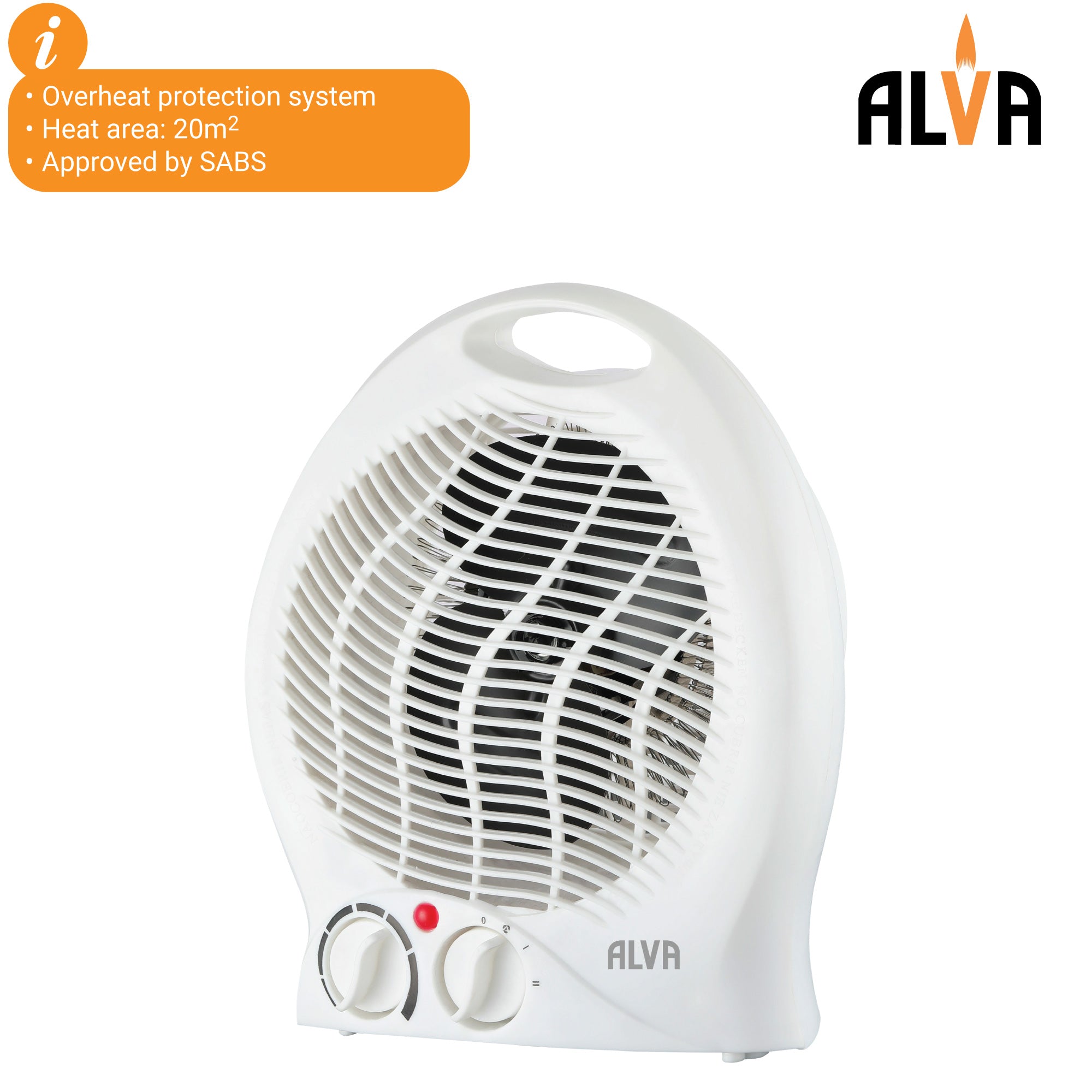 Electric Fan Heater | 2000W | White