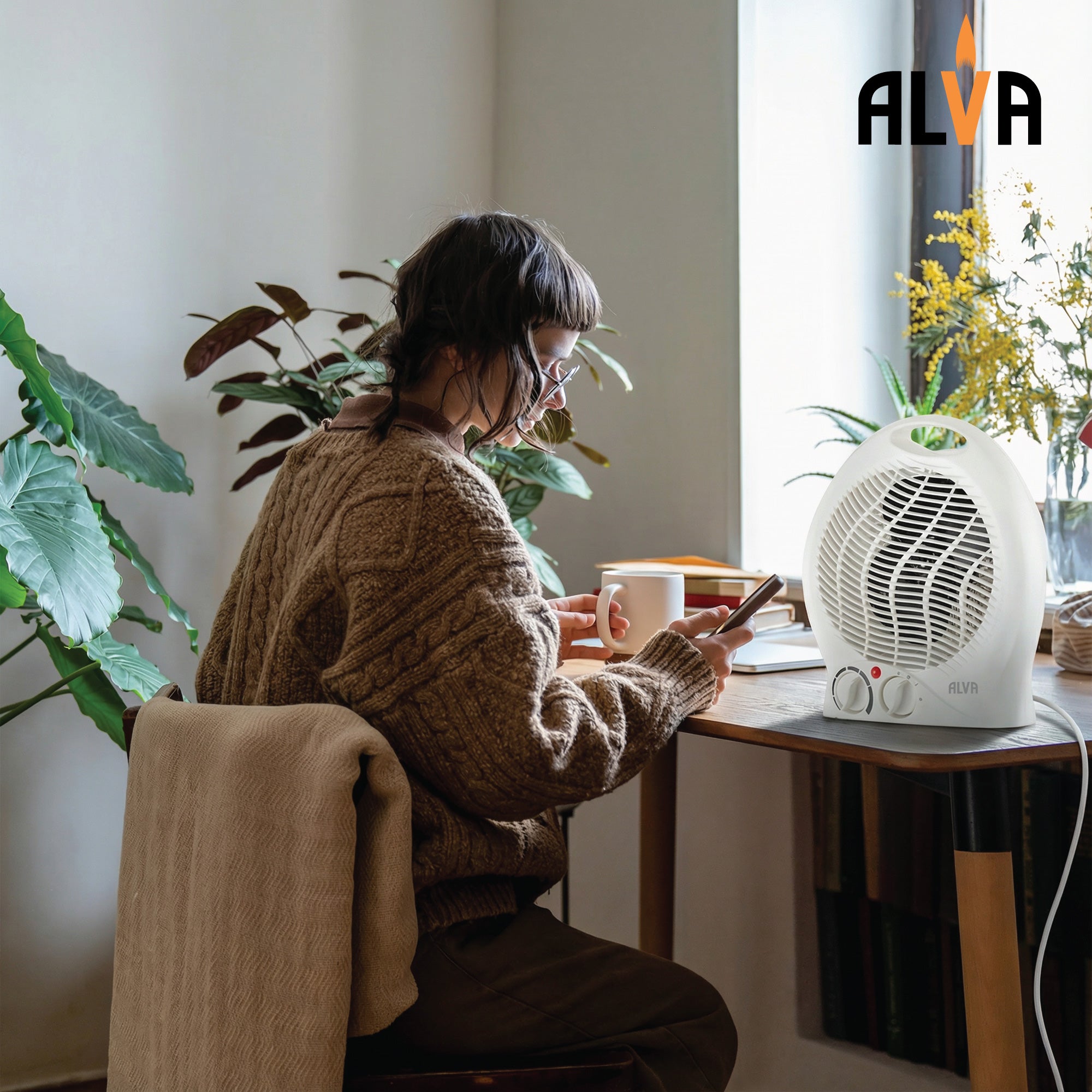 Electric Fan Heater | 2000W | White