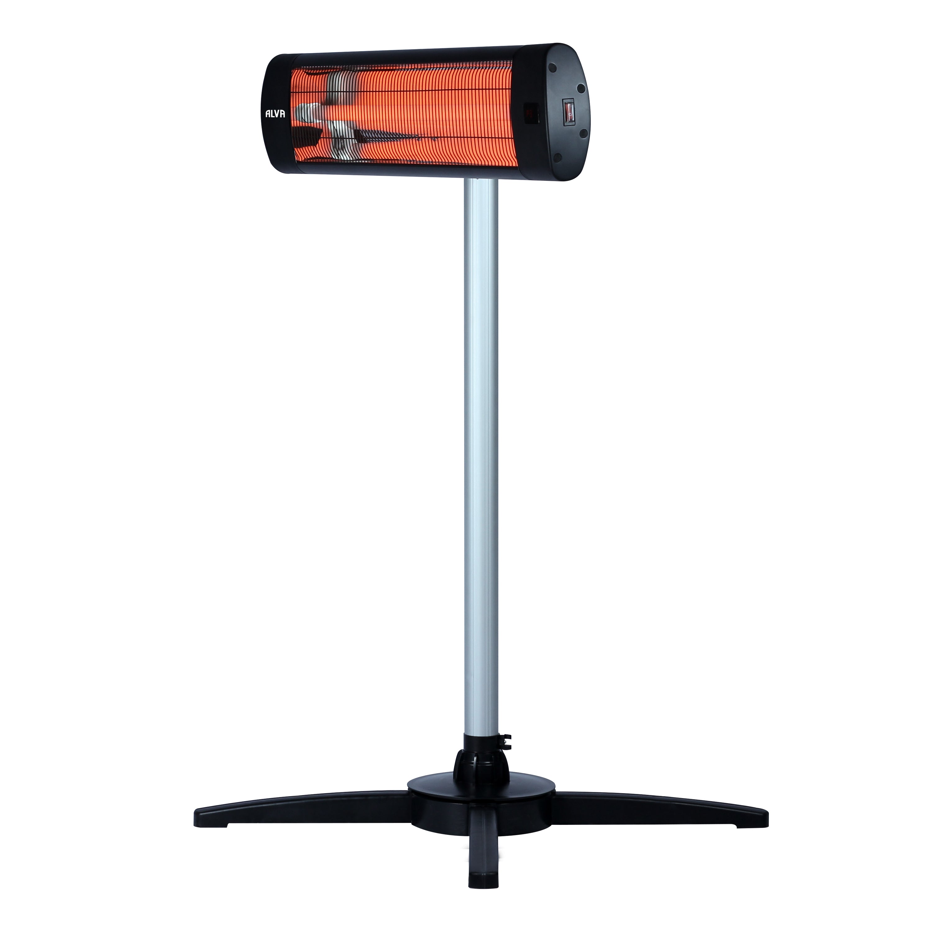 Electric Infrared Heater | Telescopic Stand & Remote Control | Wall-mountable