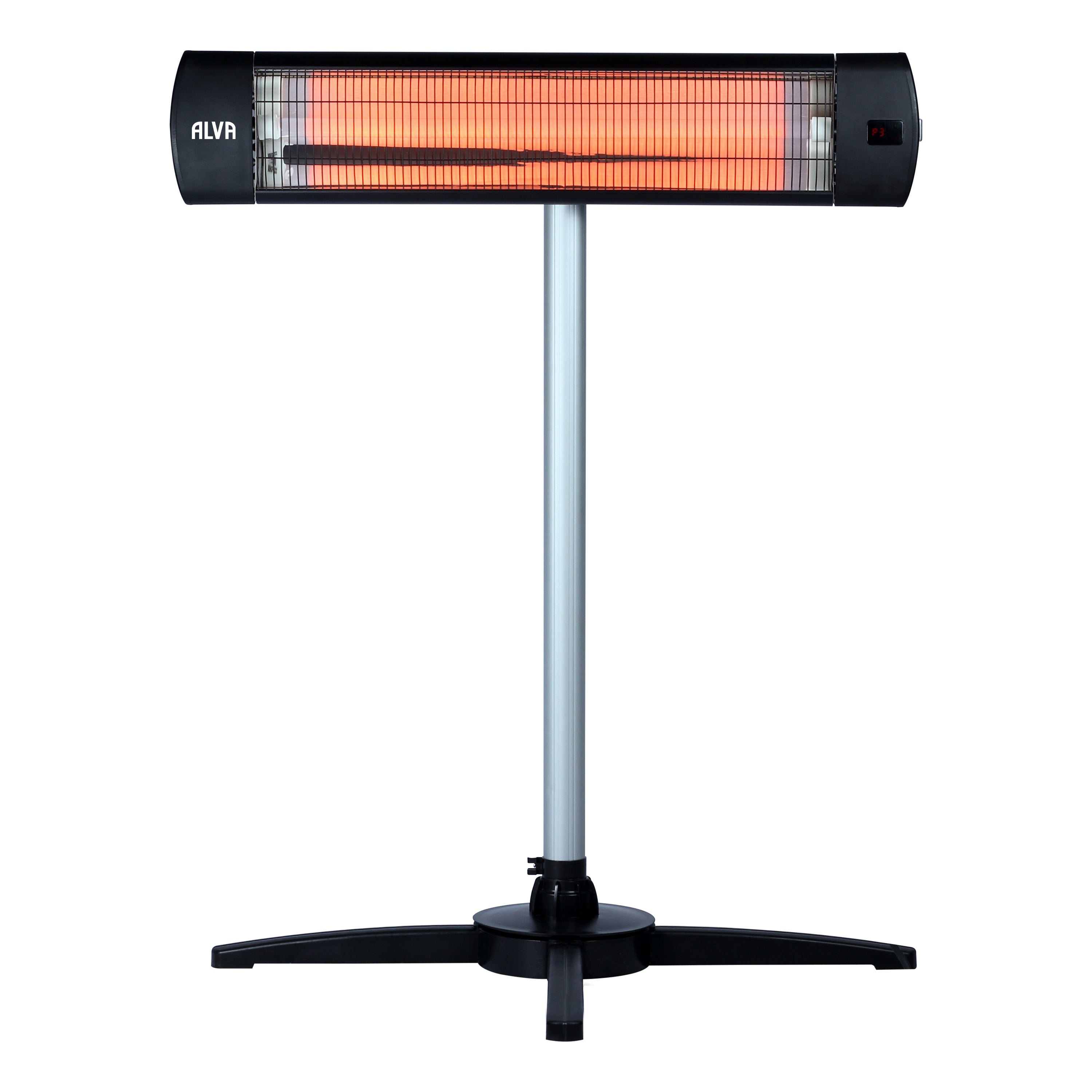 Electric Infrared Heater | Telescopic Stand & Remote Control | Wall-mountable