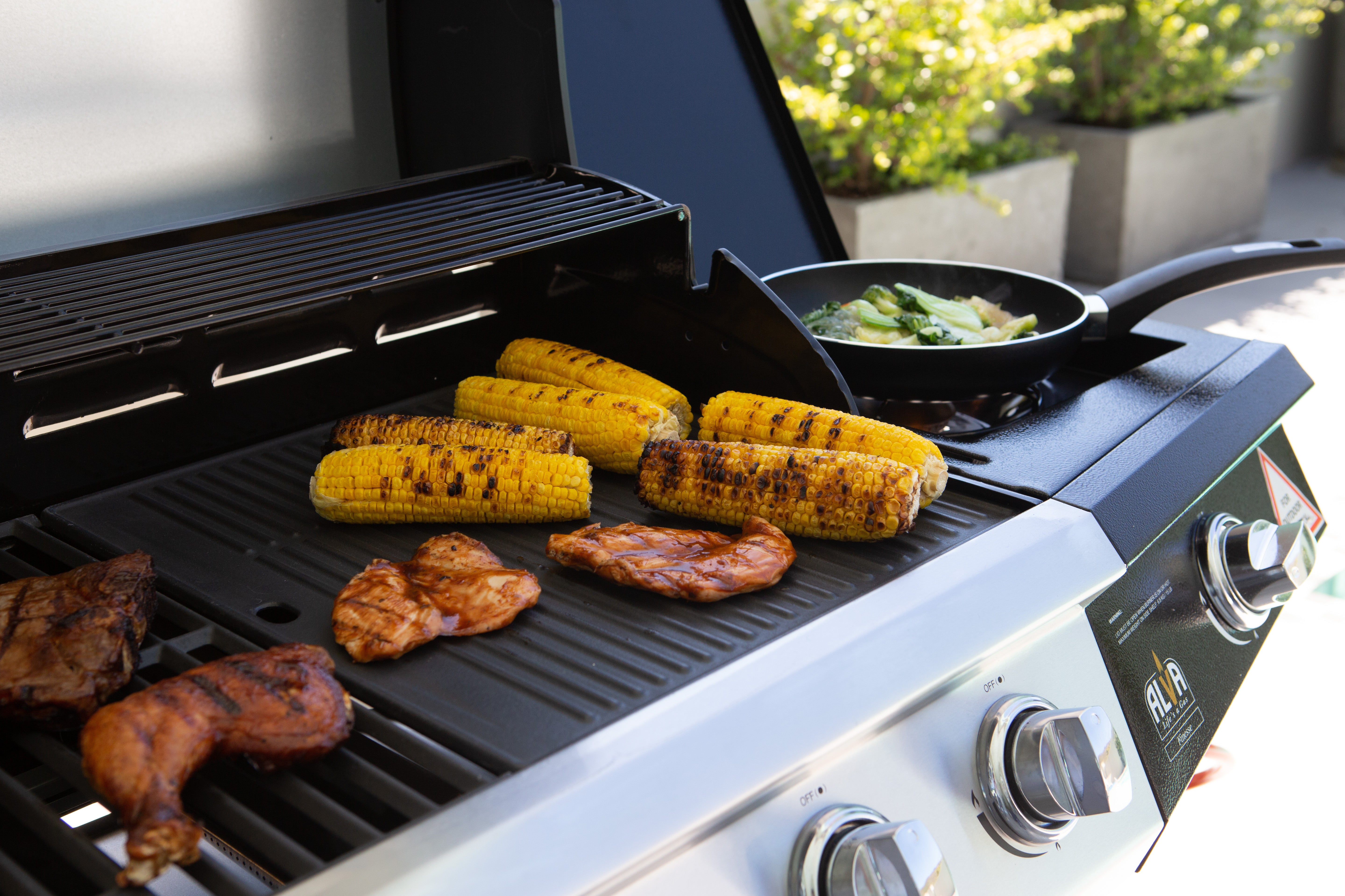 Finesse 5-Burner Stainless Steel Gas BBQ With Side Burner