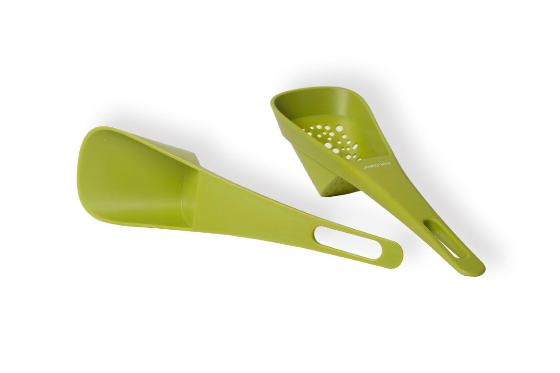 Fresh Choice 4-in-1 Colander Scoop | Measure, Scoop, Drain & Serve