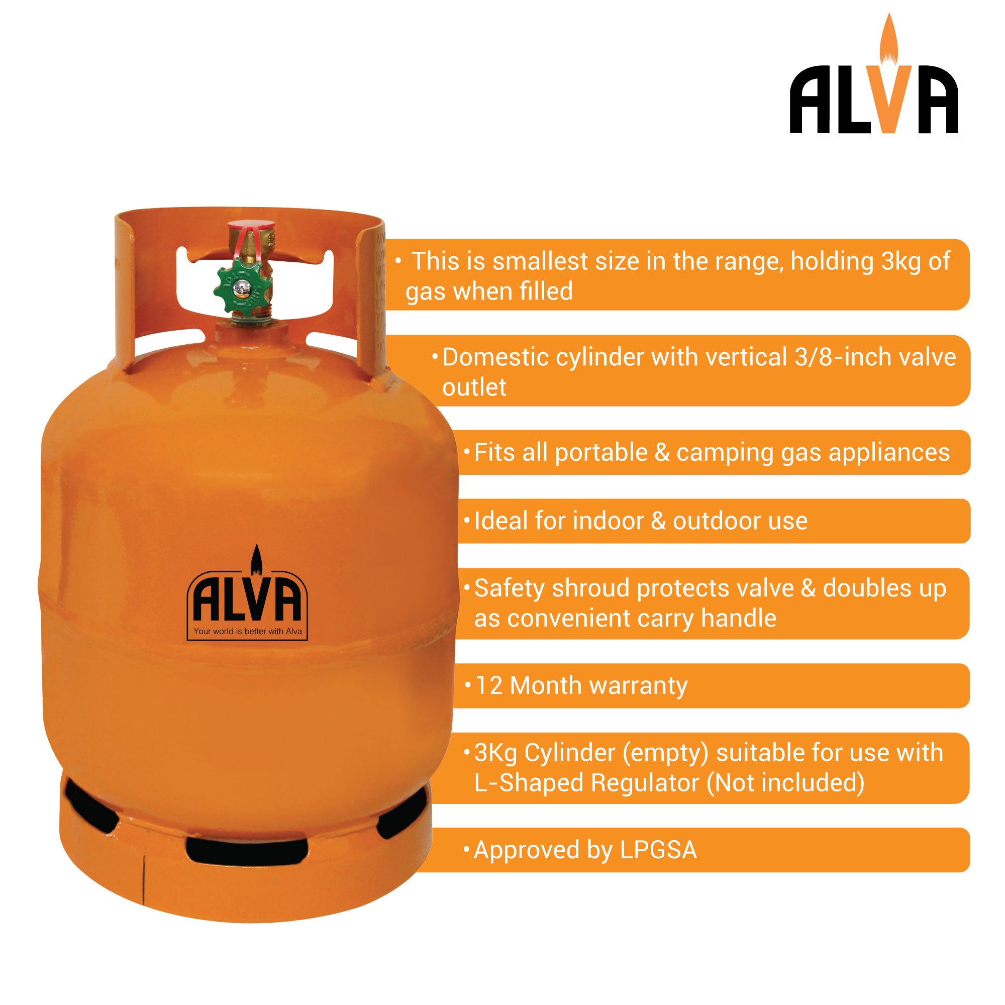 3Kg LPG Gas Cylinder (Empty)