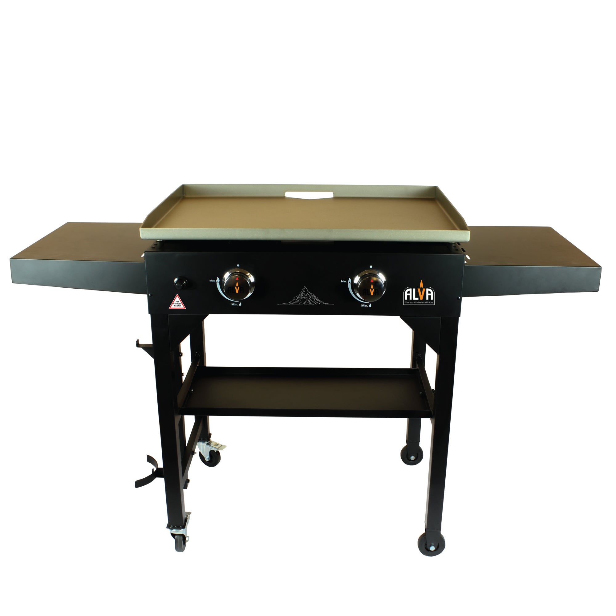 Olympus 2-Burner Gas Griddle BBQ Station