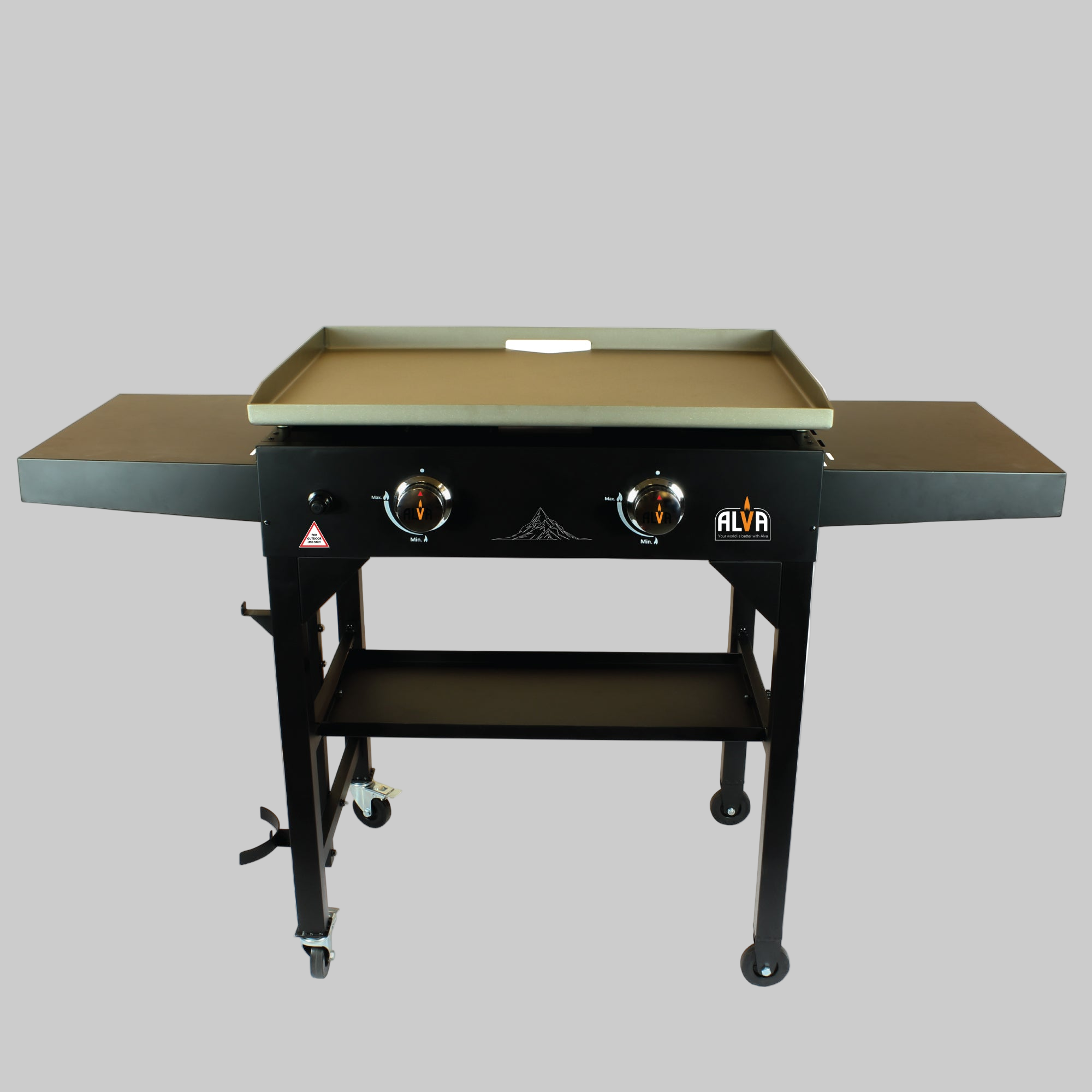 Olympus 2-Burner Gas Griddle BBQ Station