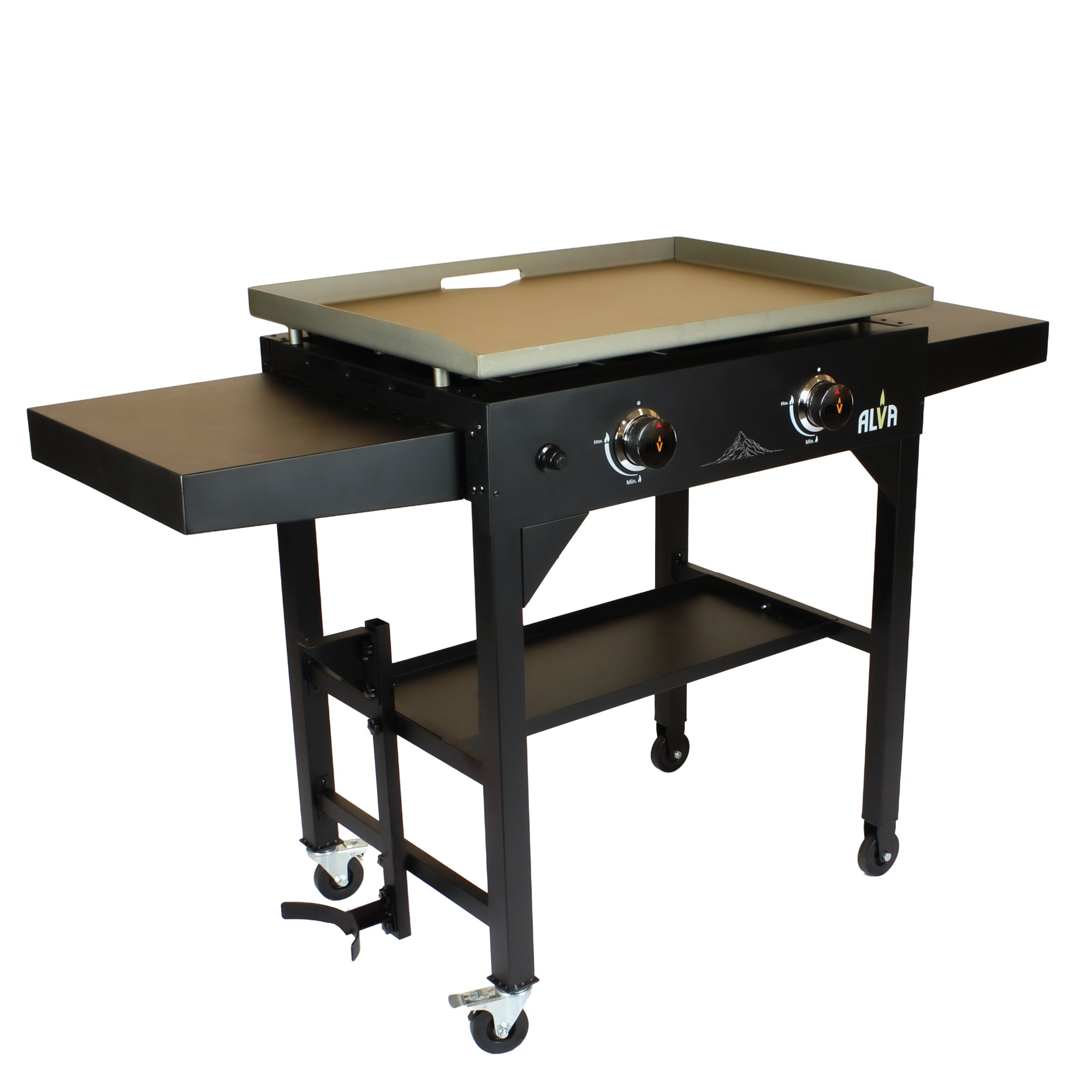 Olympus 2-Burner Gas Griddle BBQ Station