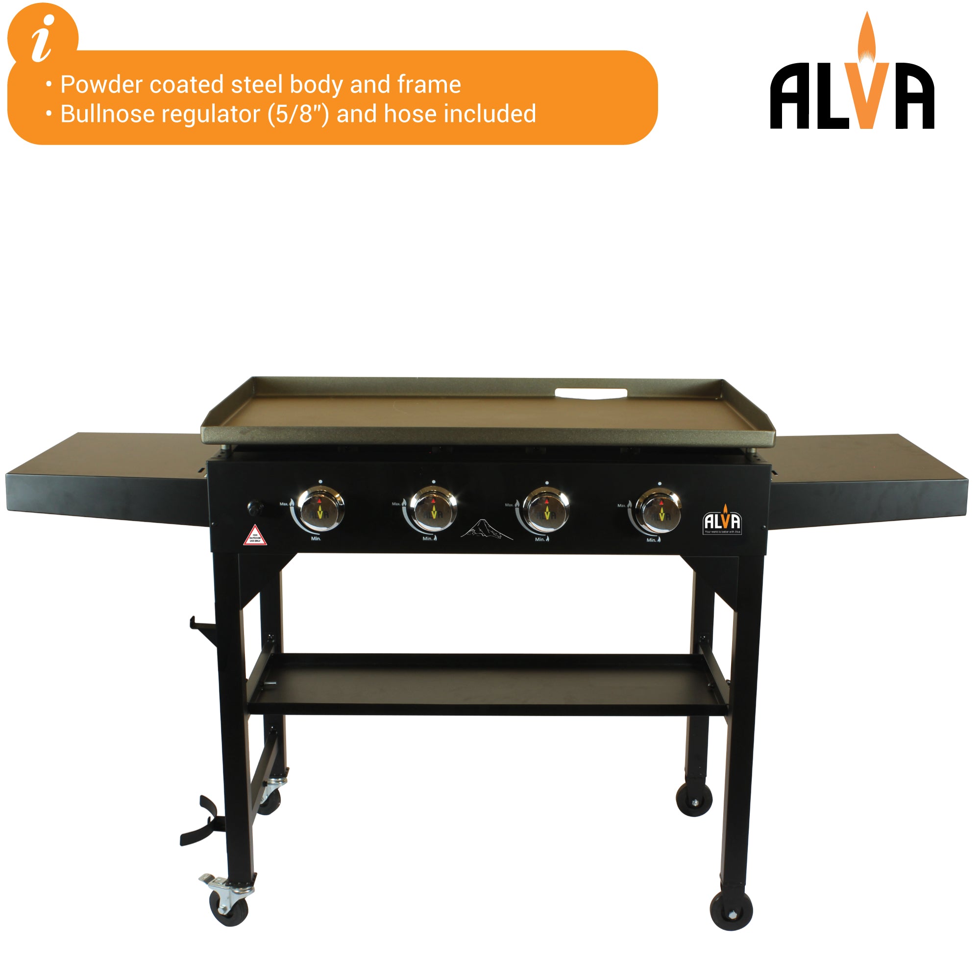 Fuji 4-Burner Gas Griddle BBQ Station