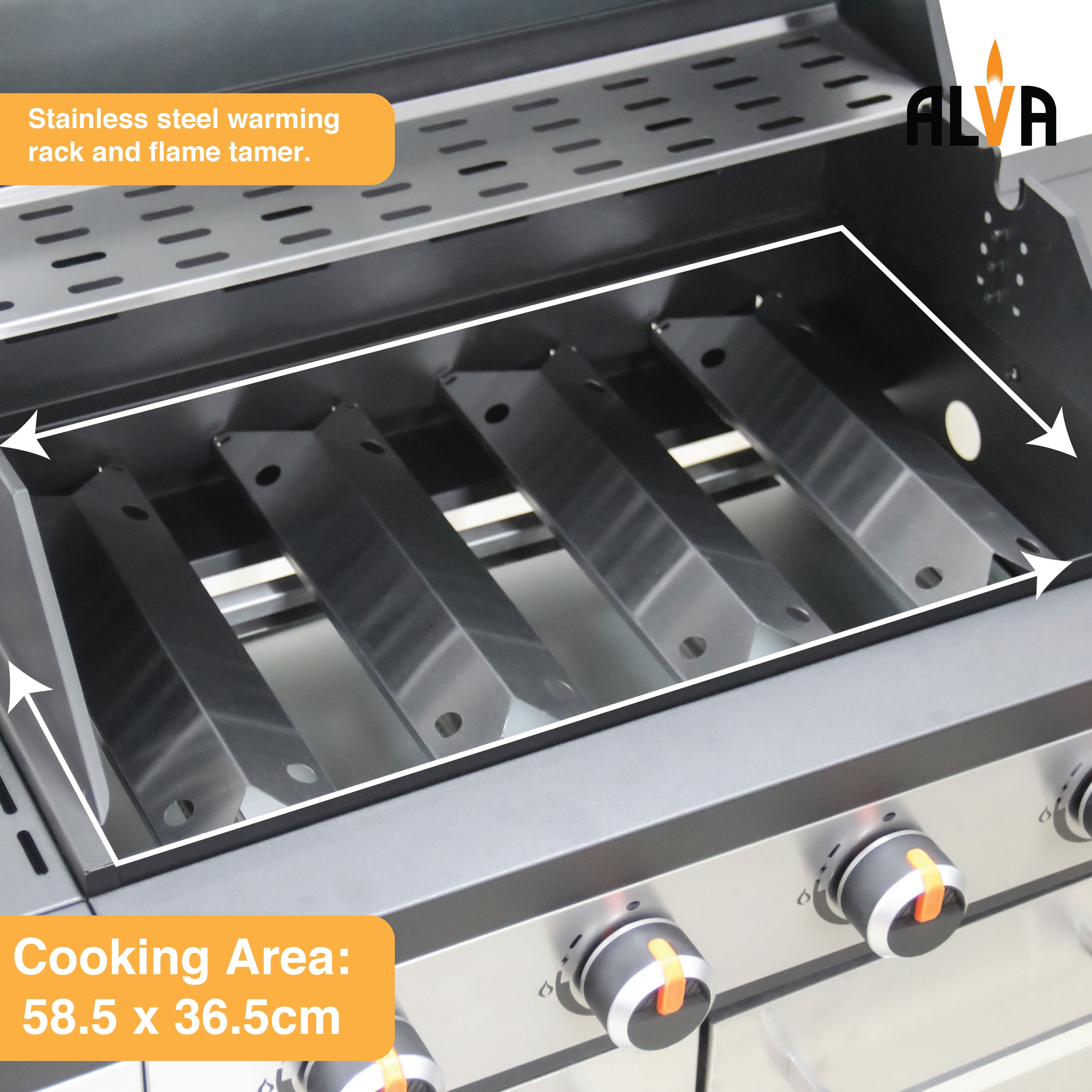 Sierra 4-Burner BBQ With Side Burner – Stainless Steel / Black + FREE TOOL SET
