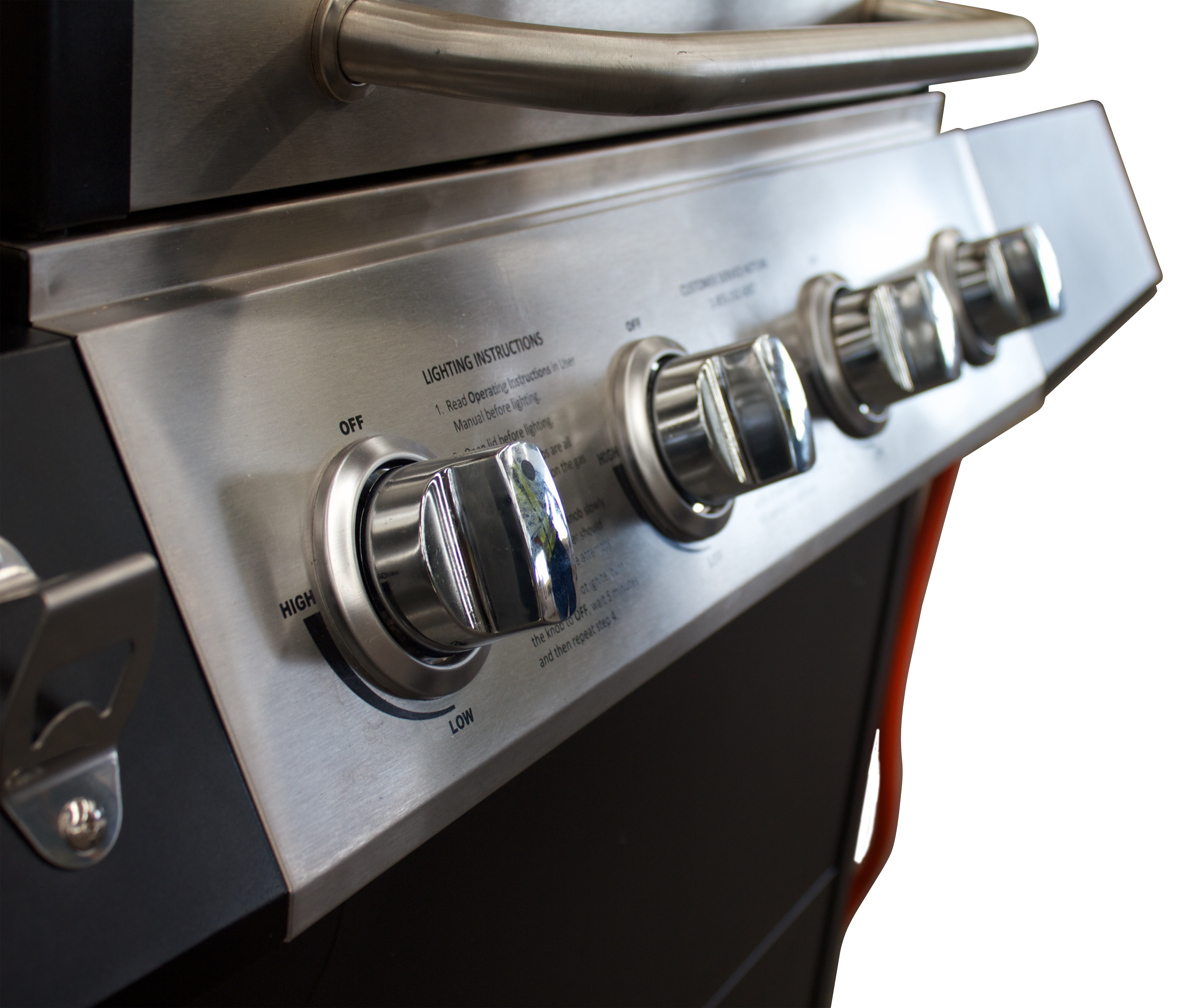Super 4-Burner Stainless Steel Gas BBQ