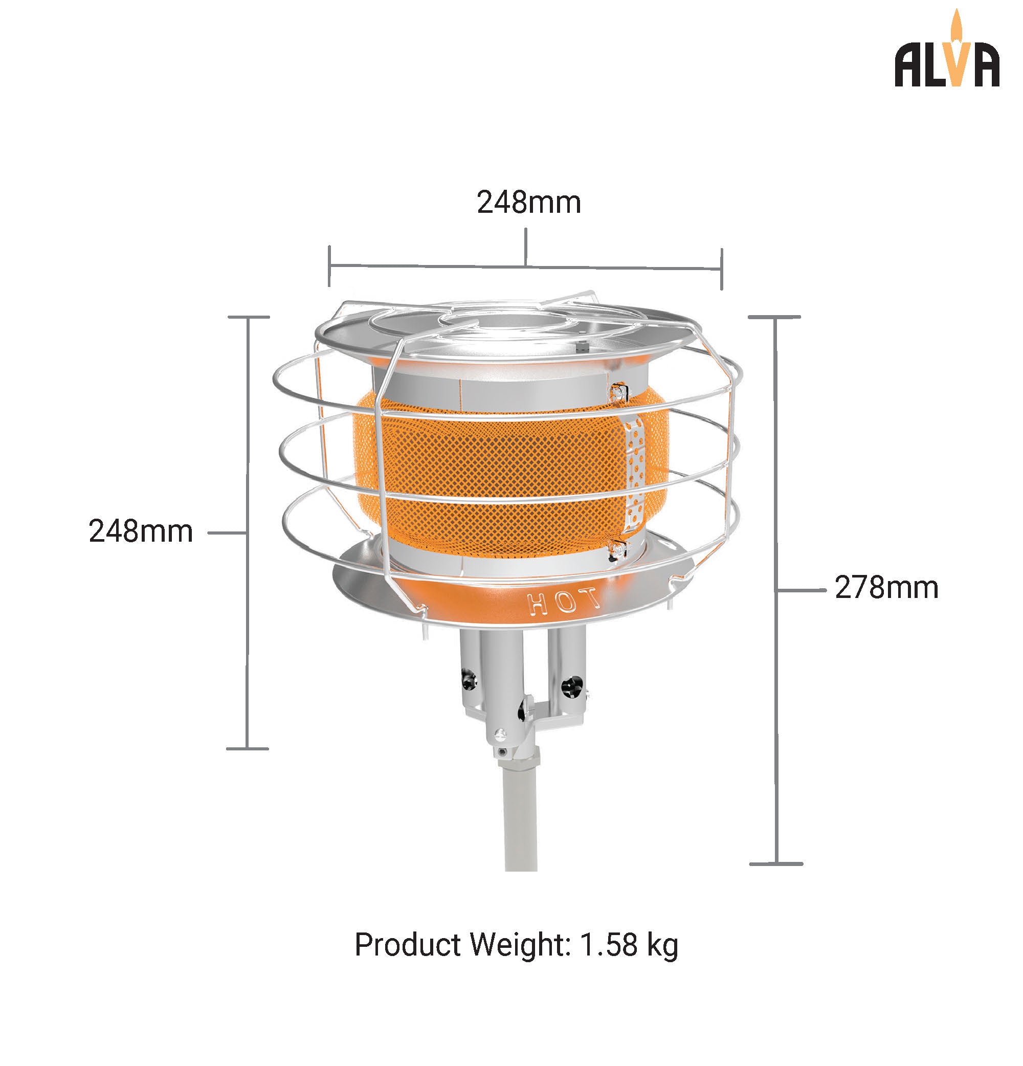 Extension Tube Tank Top Gas Heater