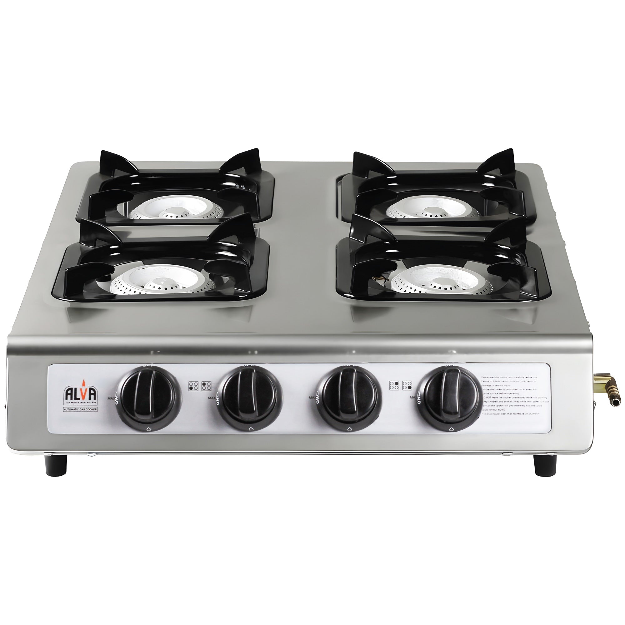 4-Burner Stainless Steel Gas Stove