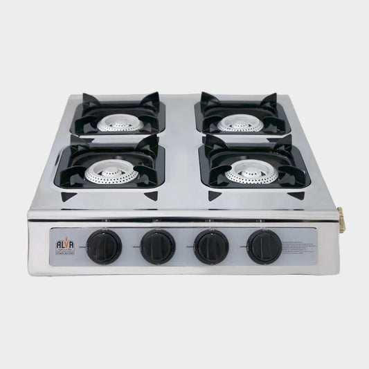 ALVA - 4-BURNER STAINLESS STEEL GAS STOVE