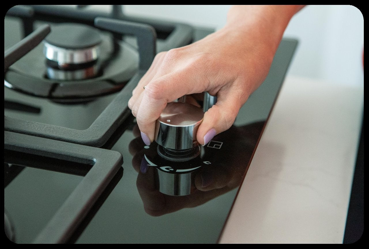 60cm 4-Burner Gas Hob - Glass Top