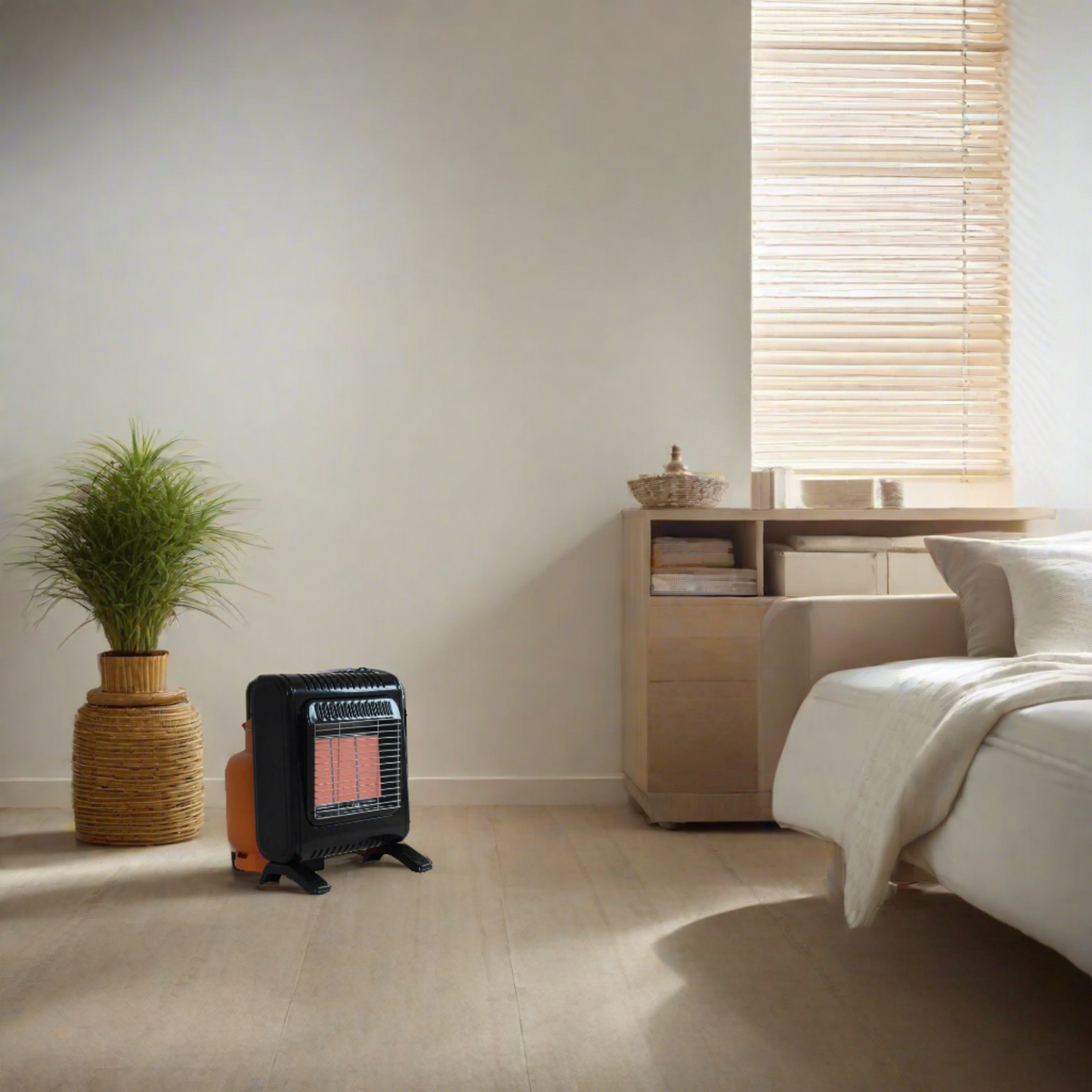 3-PANEL INFRARED RADIANT INDOOR GAS MINI HEATER