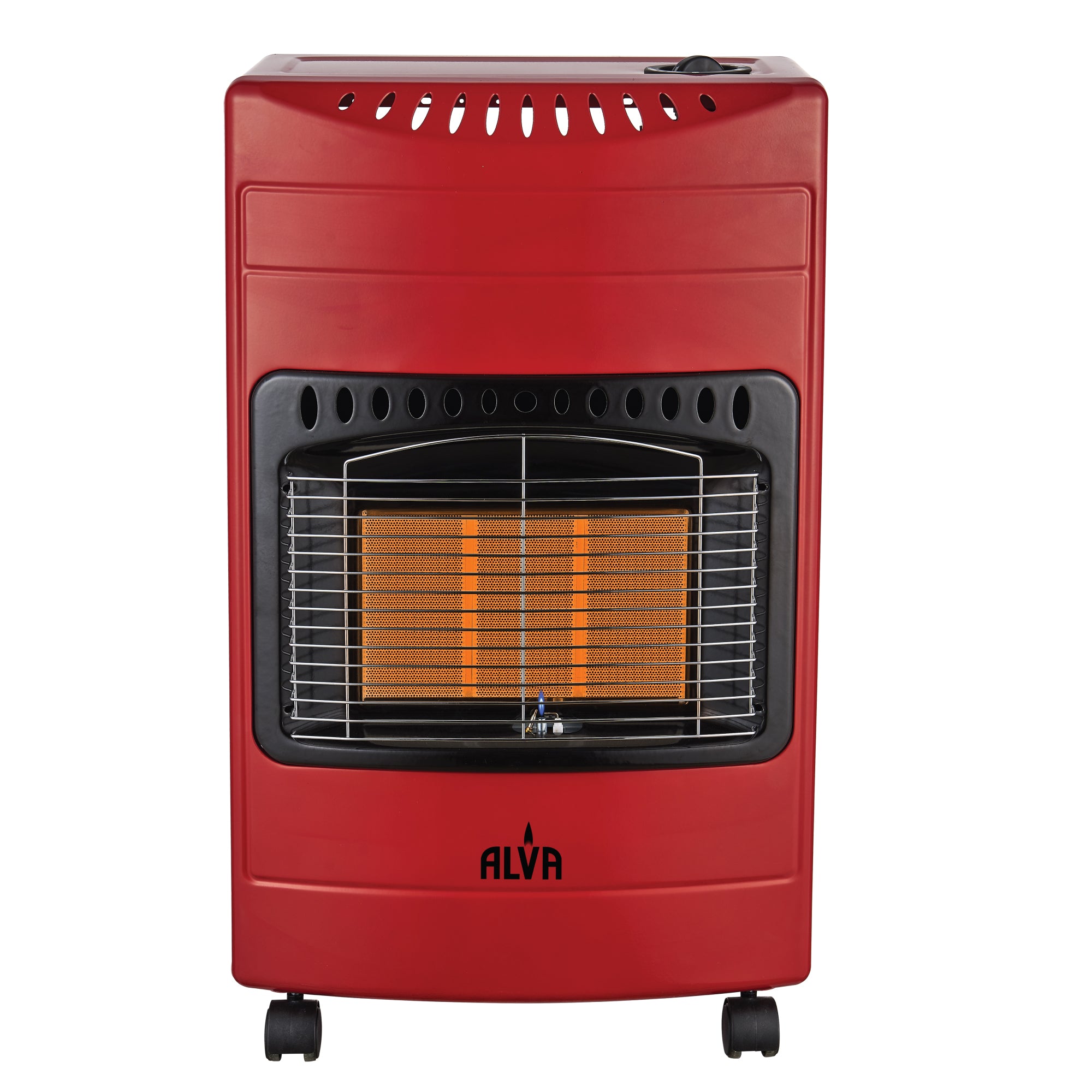 3-Panel Luxurious Infrared Radiant Indoor Gas Heater - Red