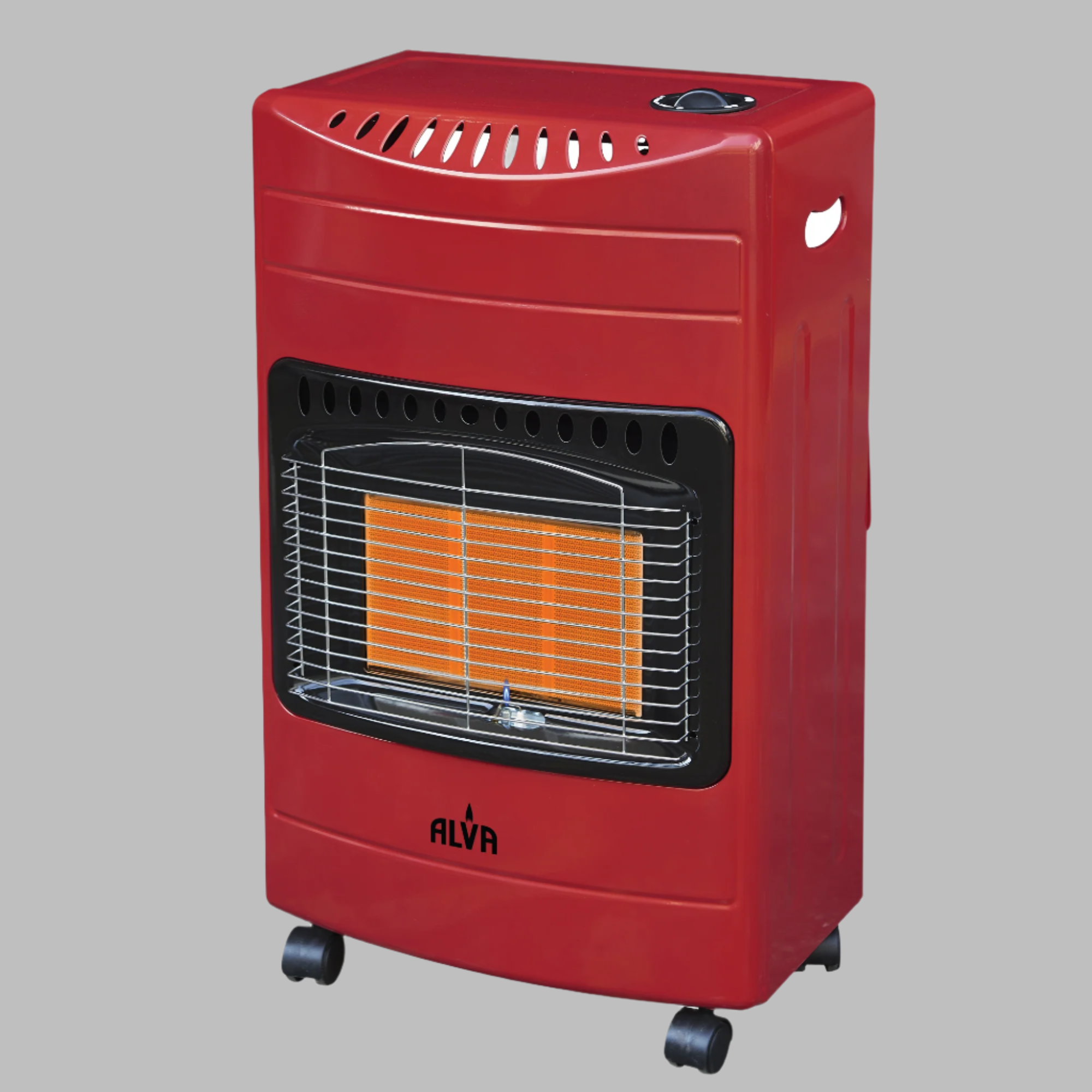 3-Panel Luxurious Infrared Radiant Indoor Gas Heater - Red