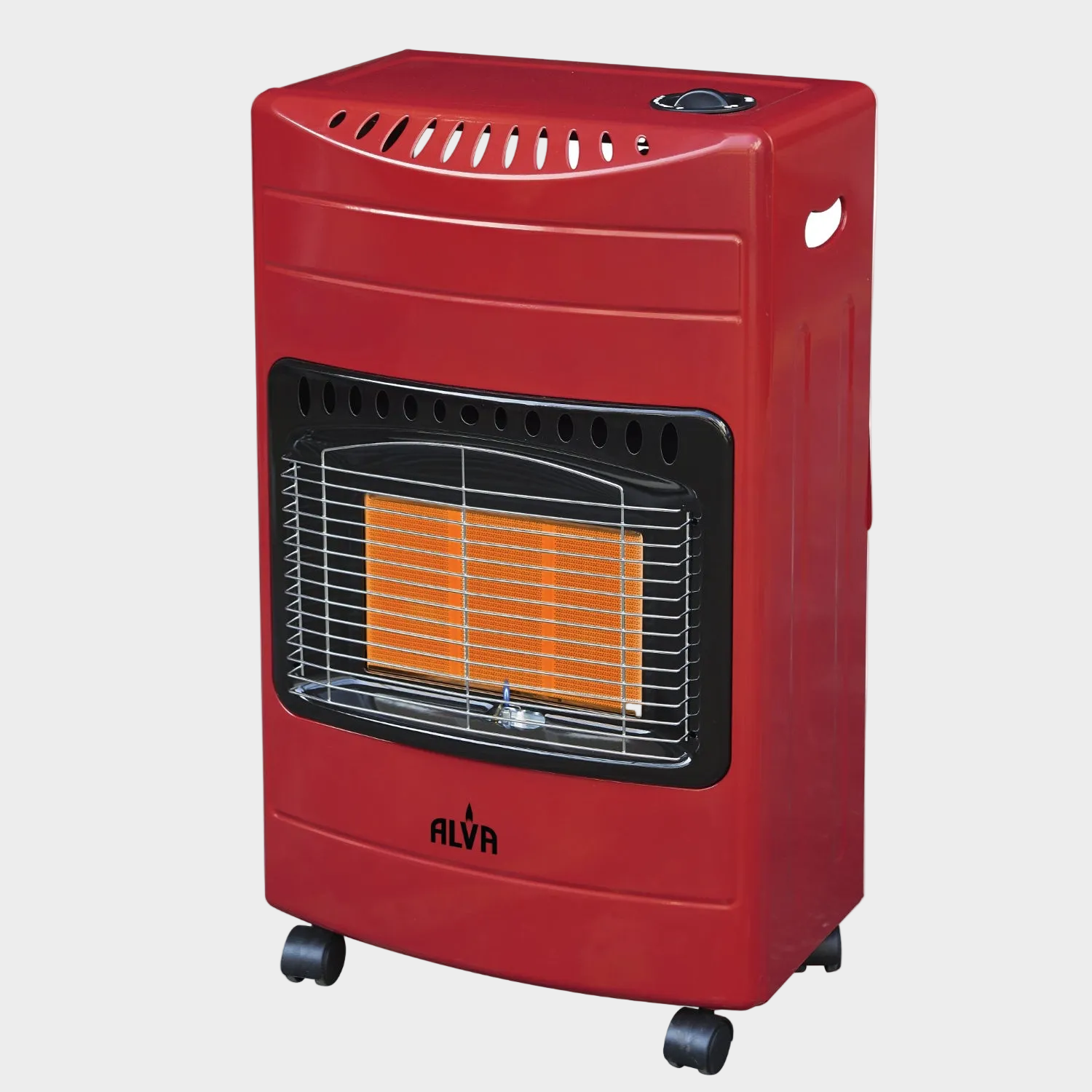 3-Panel Luxurious Infrared Radiant Indoor Gas Heater - Red