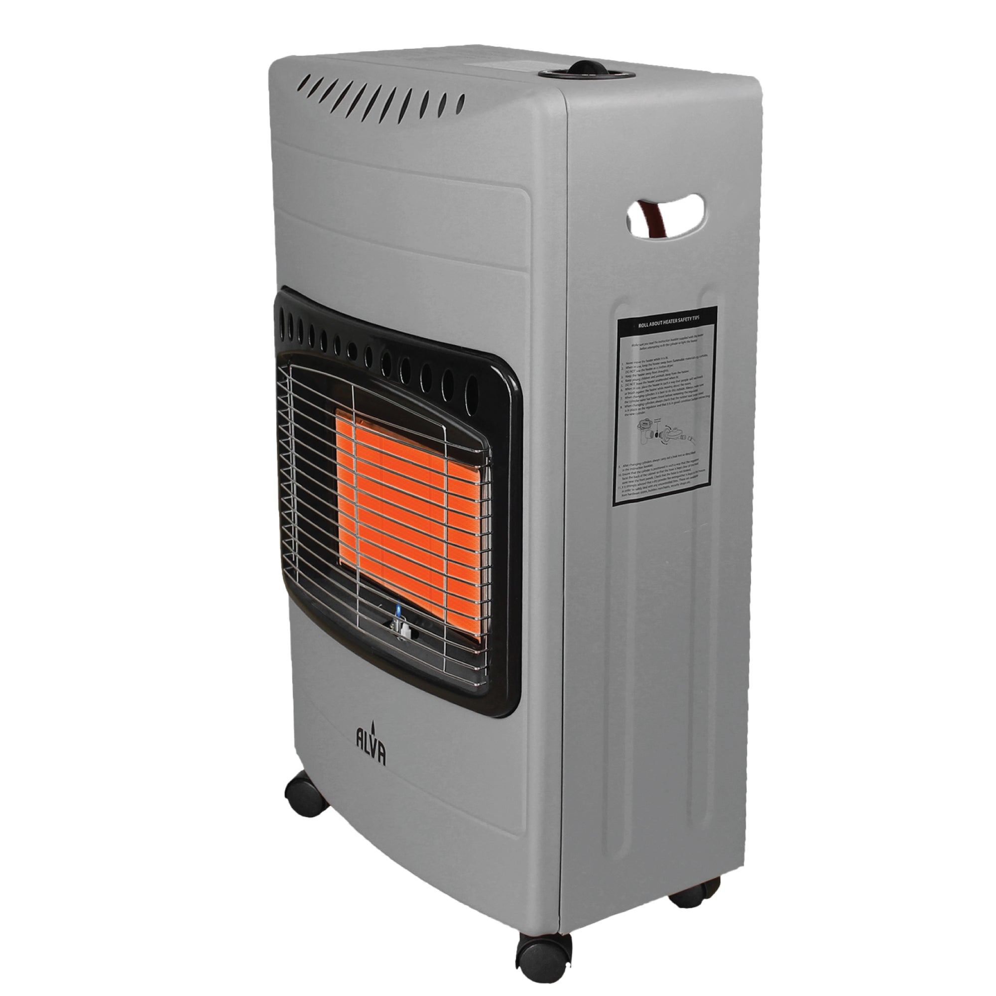 3-Panel Luxurious Infrared Radiant Indoor Gas Heater - Grey