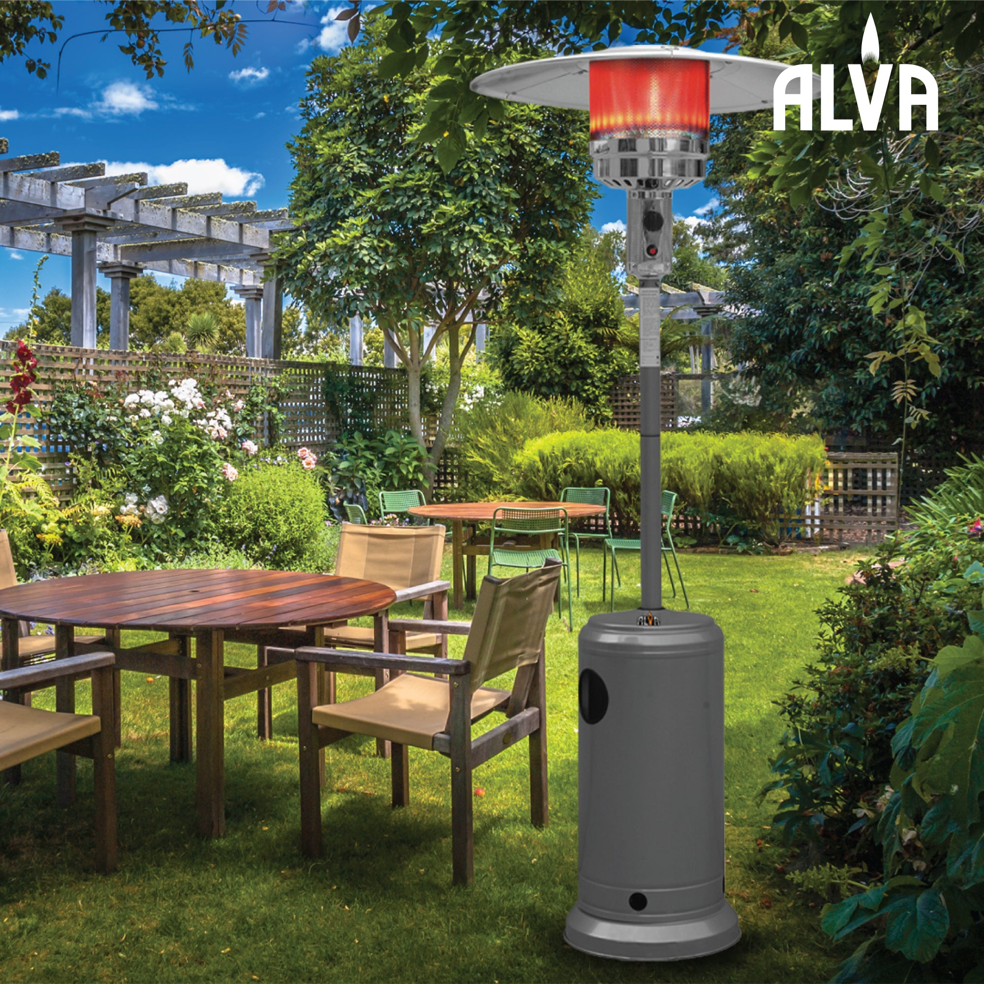 Gas Patio Heater - Powder Coated