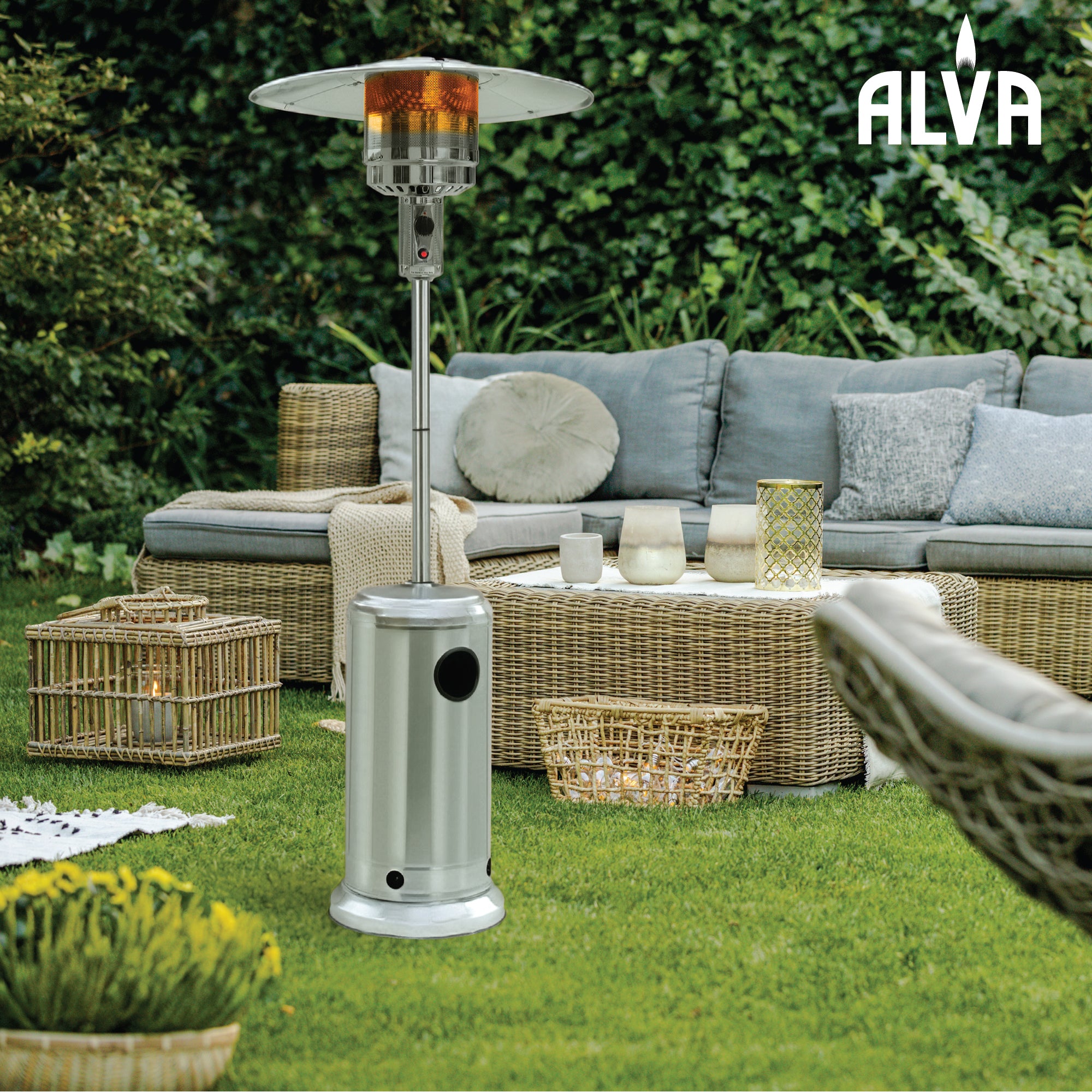 Gas Patio Heater - Stainless Steel