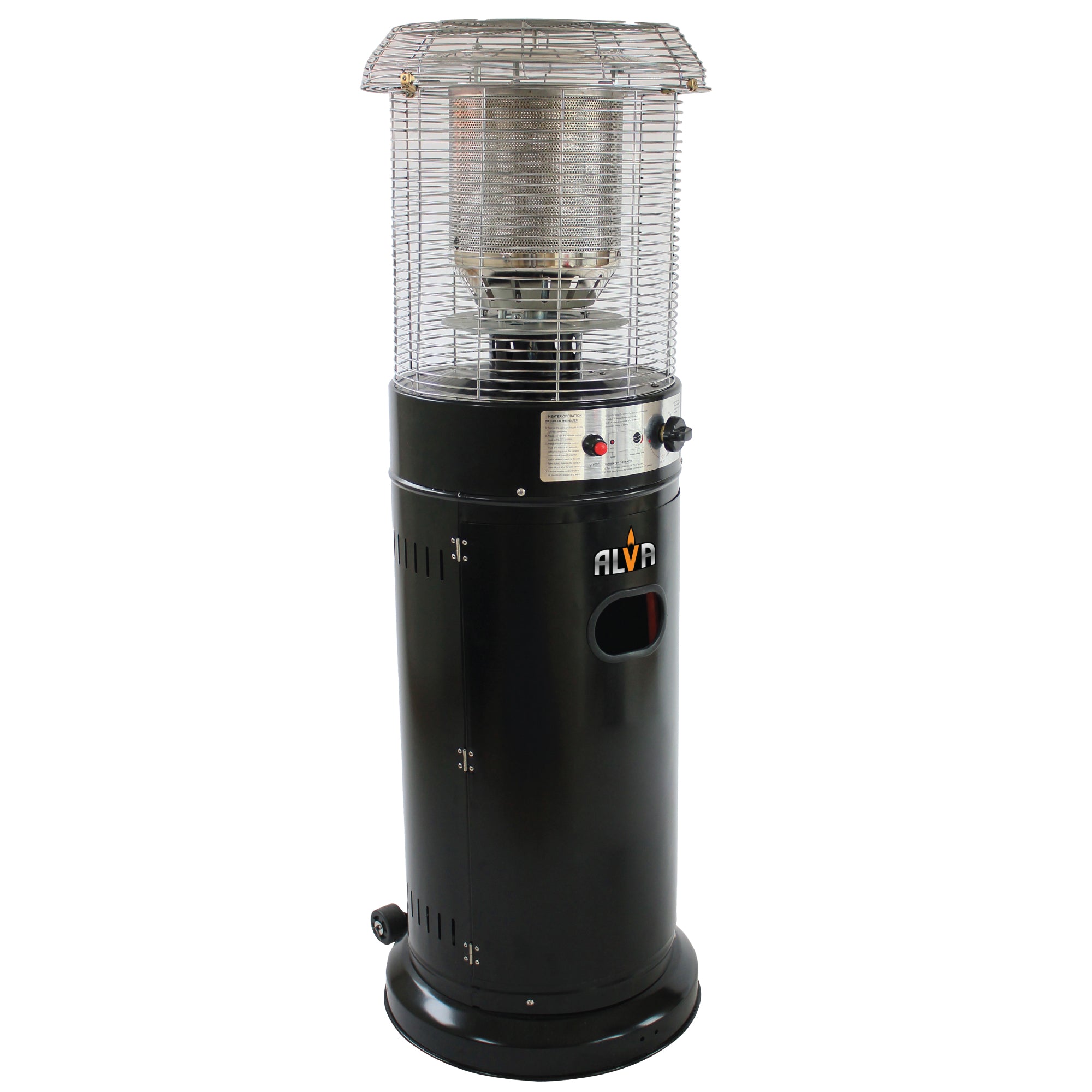 Short Stand Gas Patio Heater 1.35m - Black