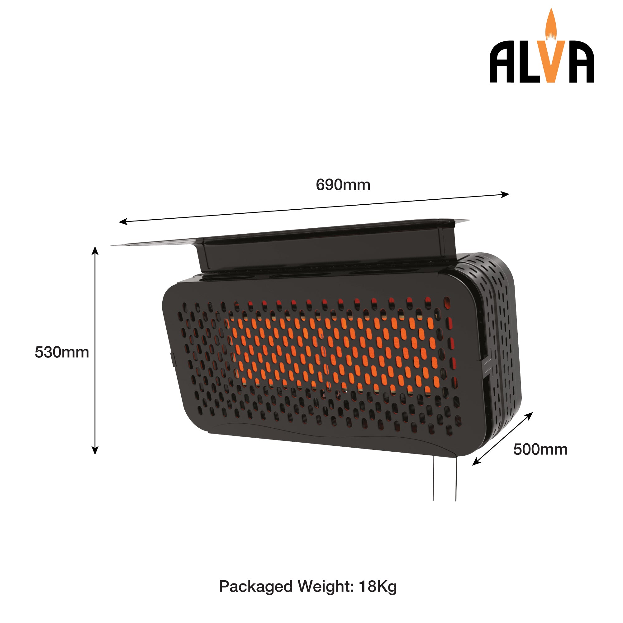 Wall-Mounted Gas Patio Heater