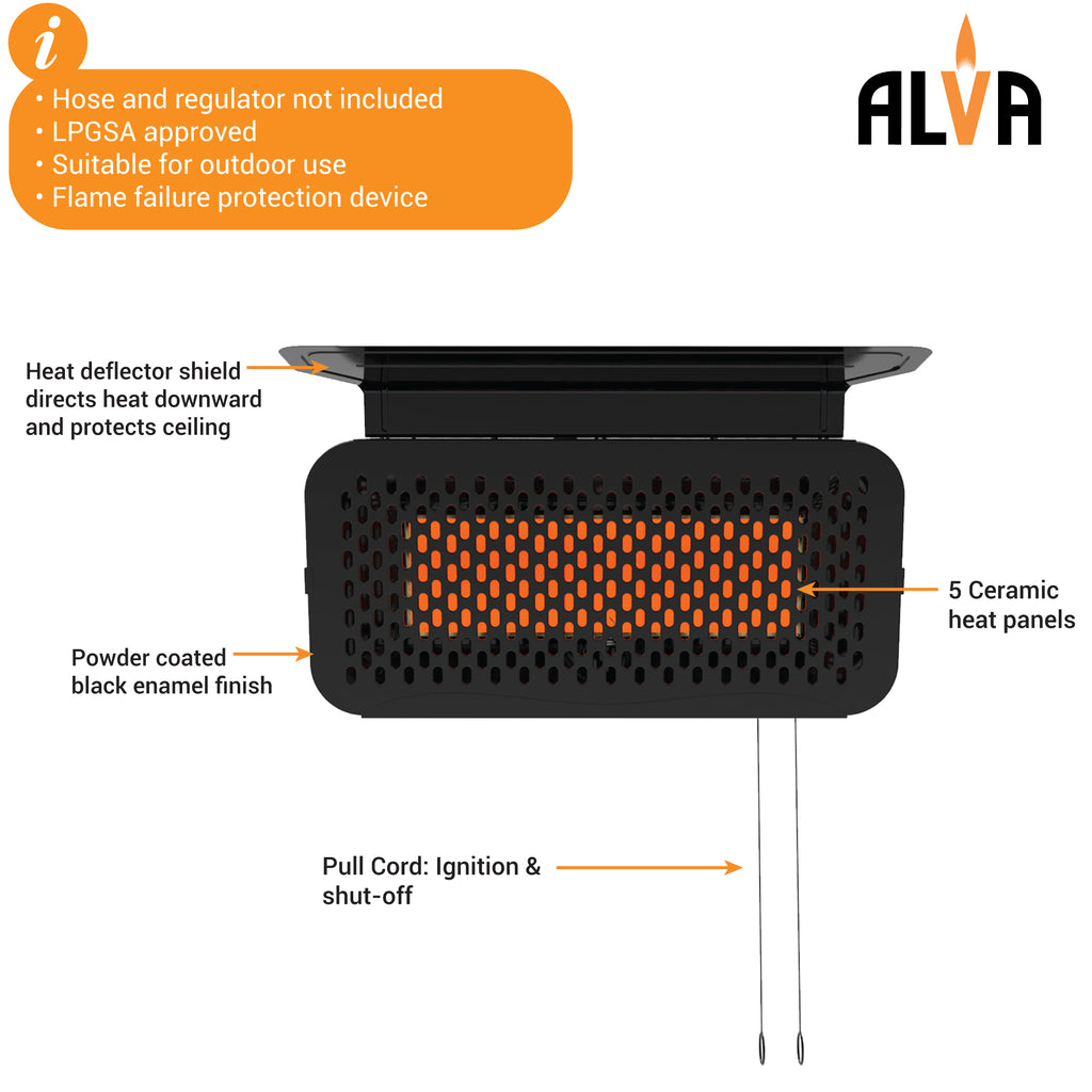 Wall-Mounted Gas Patio Heater