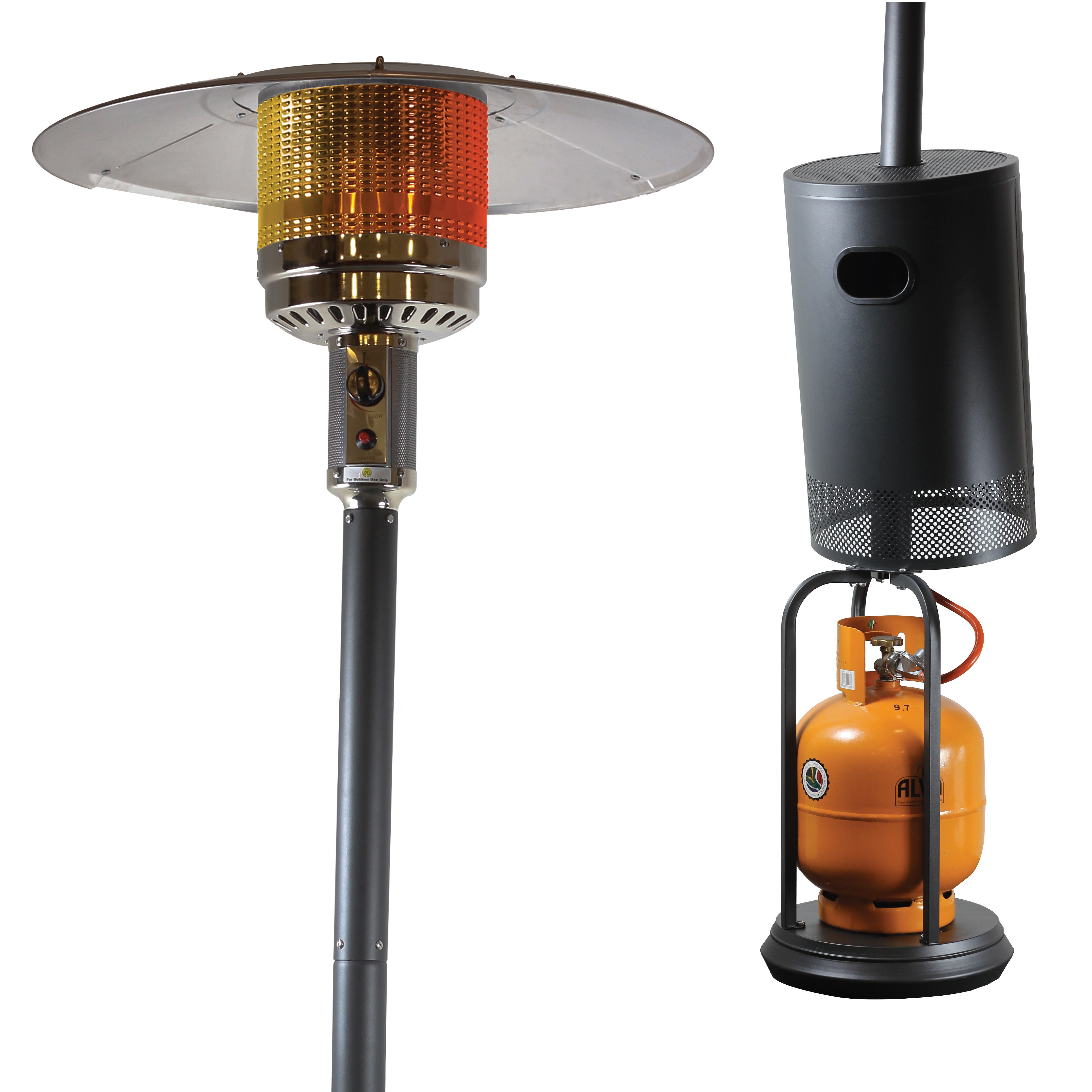 Gas Patio Heater | Flat Top Cabinet Design