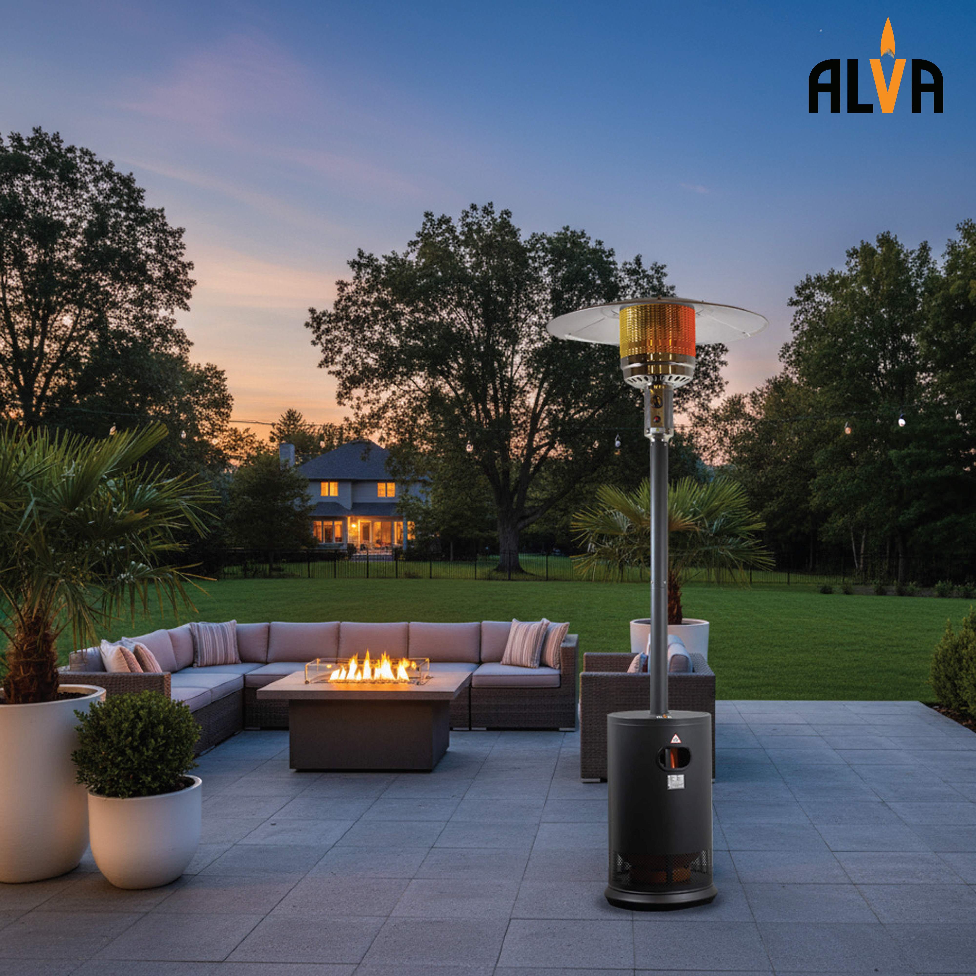 Gas Patio Heater | Flat Top Cabinet Design