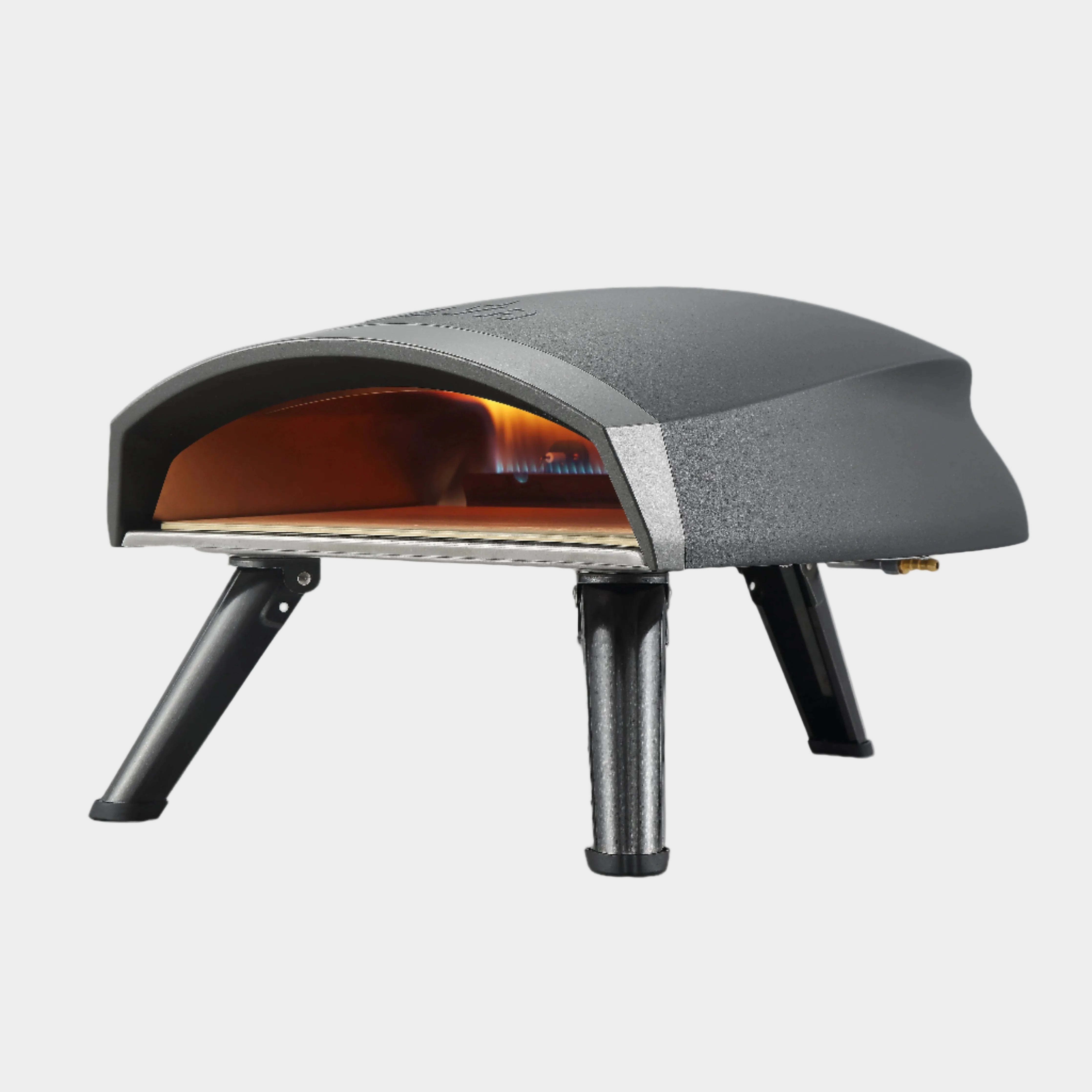 Portable pizza oven on a gray background GPO102_Alva Presto Gas Pizza Oven GreyBG