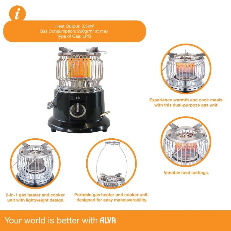 Stove Cooker / Heater Combo