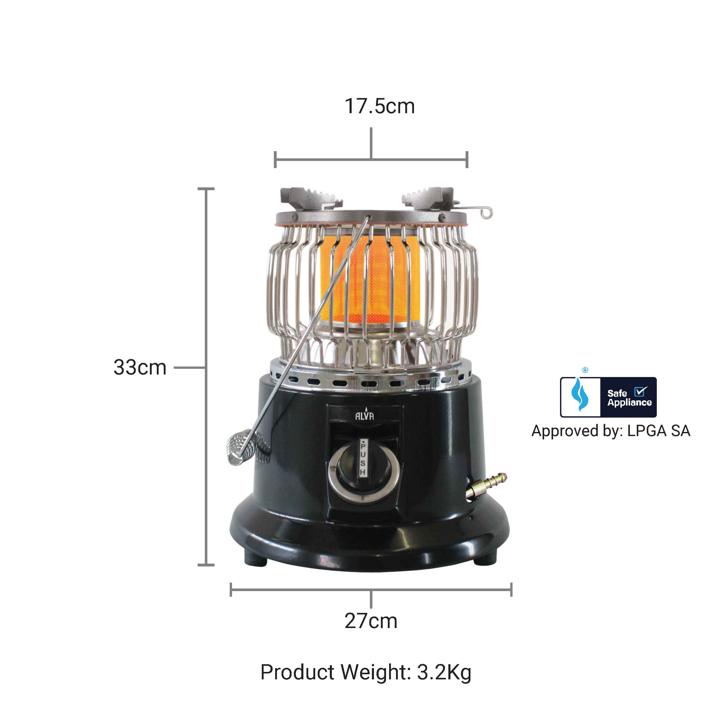 Stove Cooker / Heater Combo