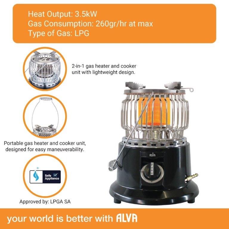 Stove Cooker / Heater Combo