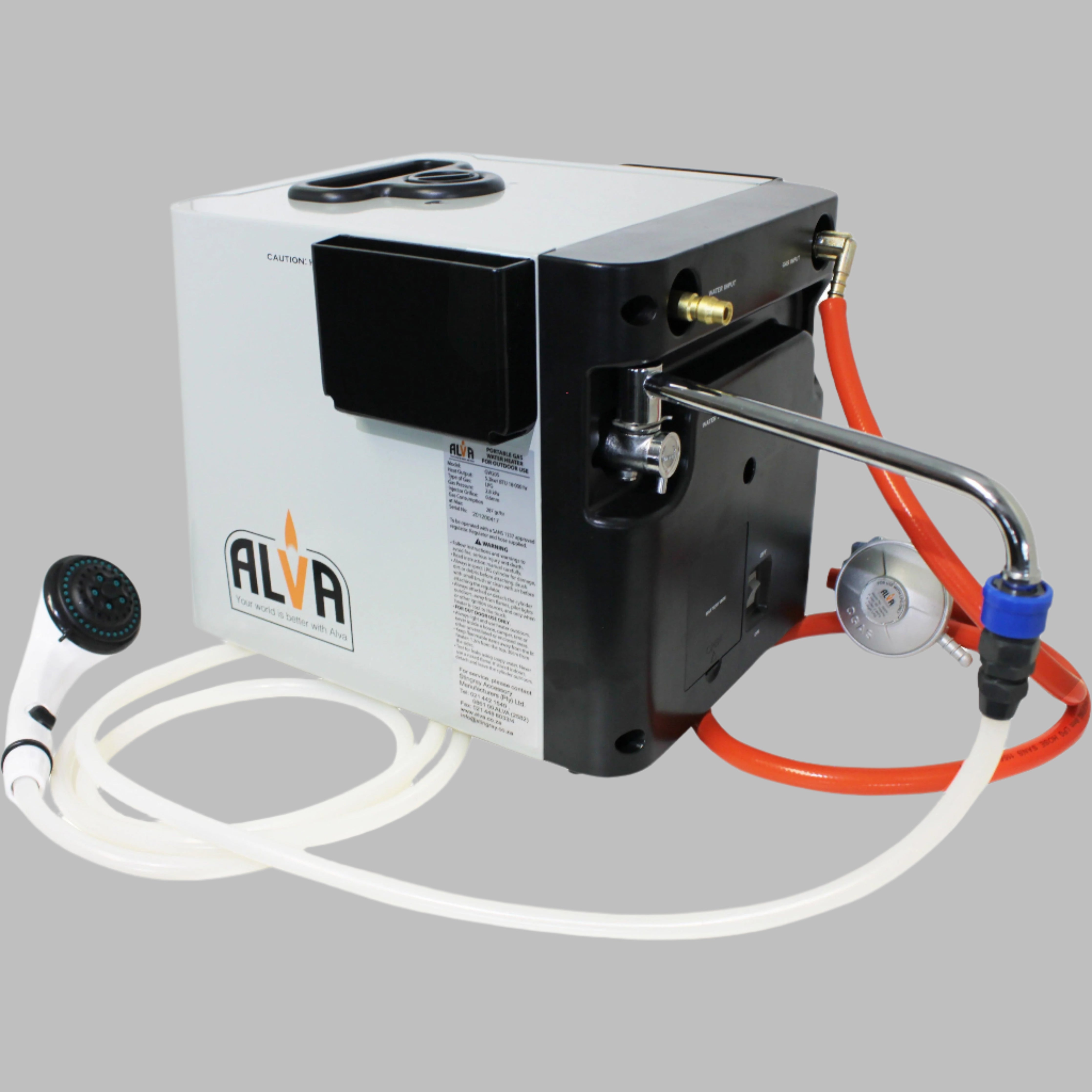 ALVA - MINI PORTABLE GAS WATER HEATER (CAMPING, 4X4ING, FISHING)