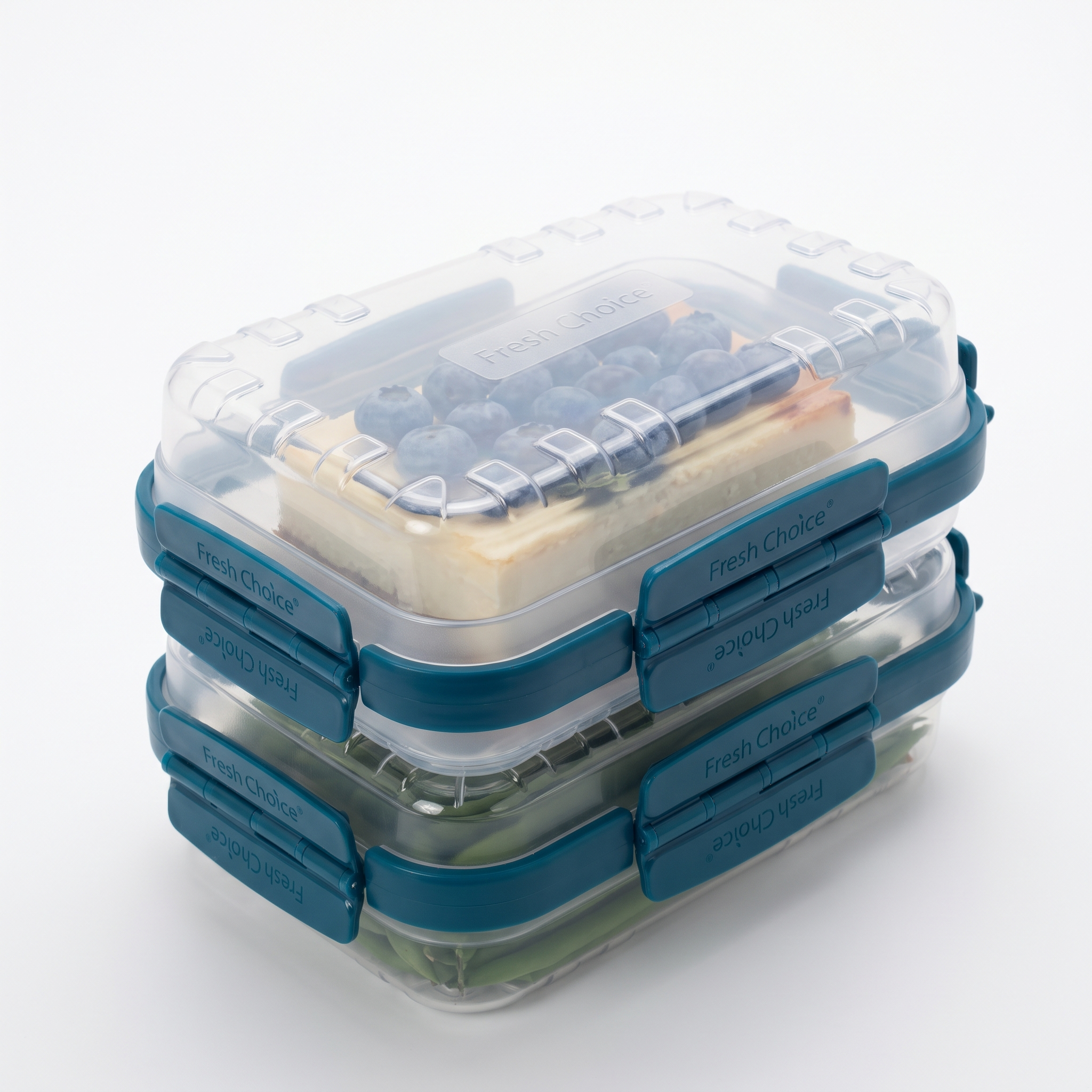 Fresh Choice Lockit Rectangle 6-Piece Food Storage Set - Small & Medium