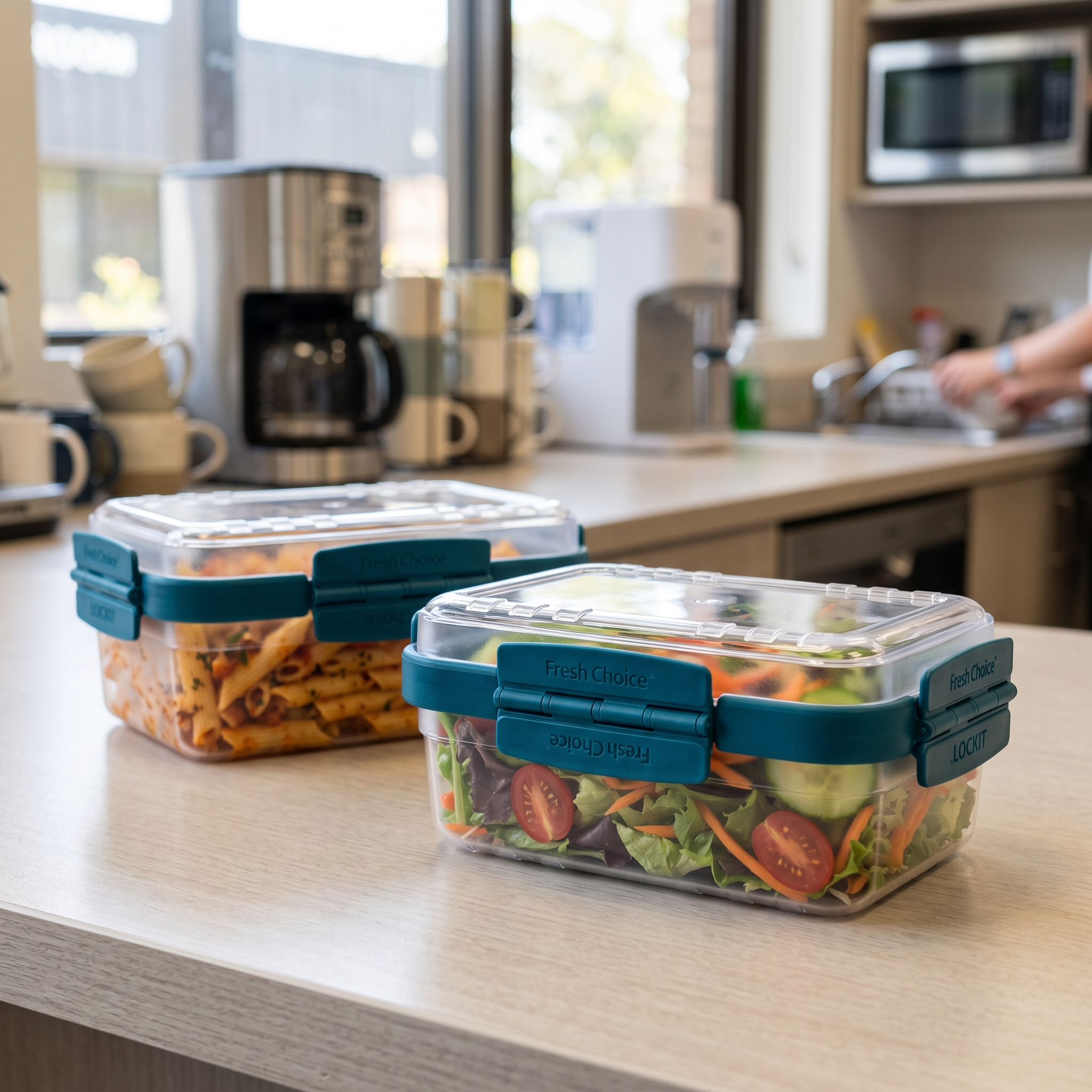 Fresh Choice Lockit Rectangle 6-Piece Food Storage Set - Small & Medium