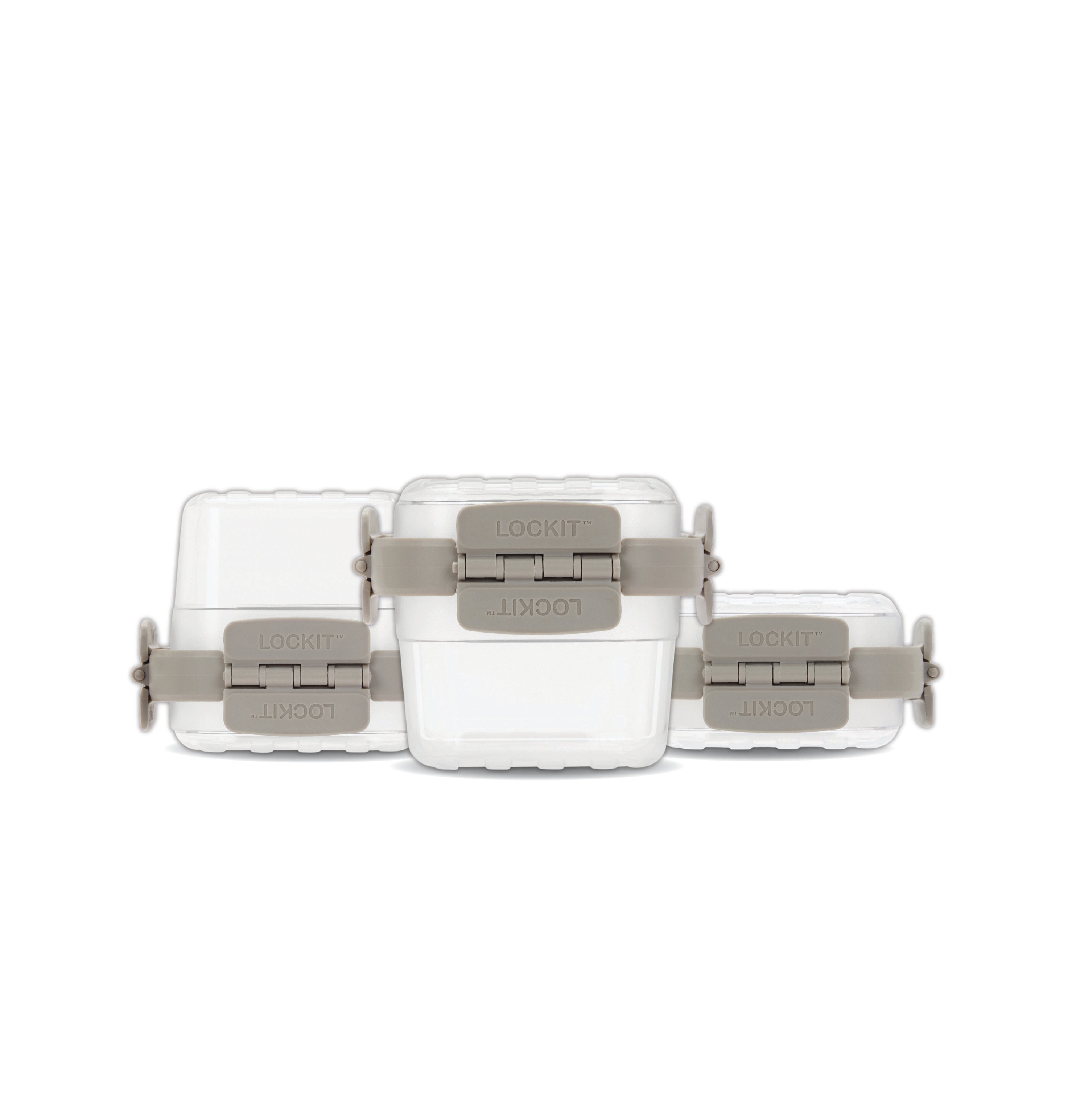 Fresh Choice | Lockit Square Sml Med 9-Piece Set | Modular Food Storage