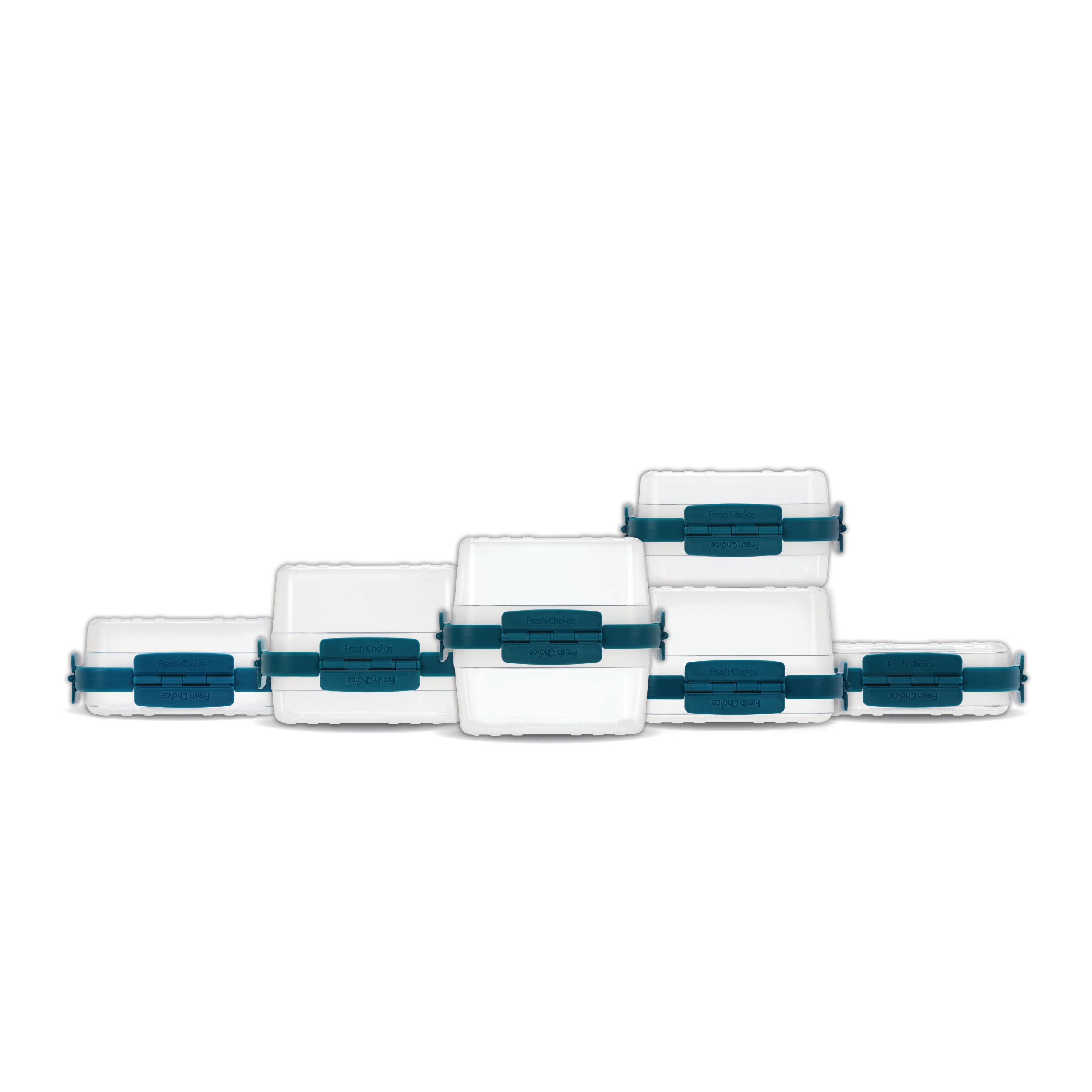 Fresh Choice | Lockit Rectangle Various 18-Piece Set | Modular Food Storage