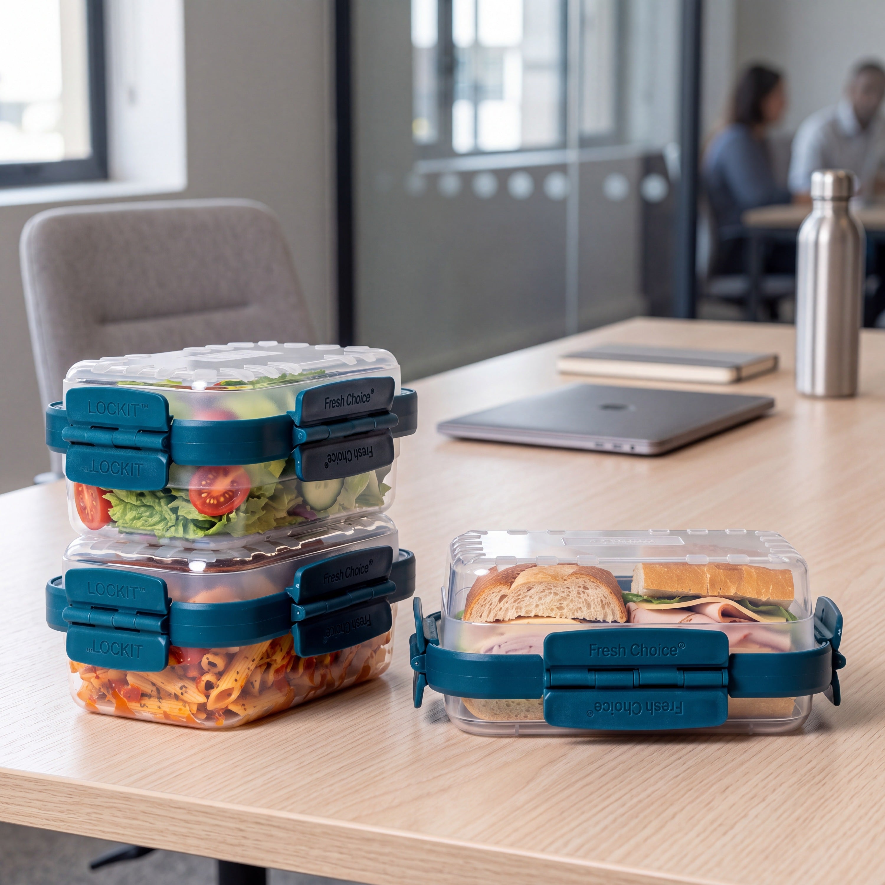 Fresh Choice Lockit Rectangle 9-Piece Food Storage Set - Small & Medium