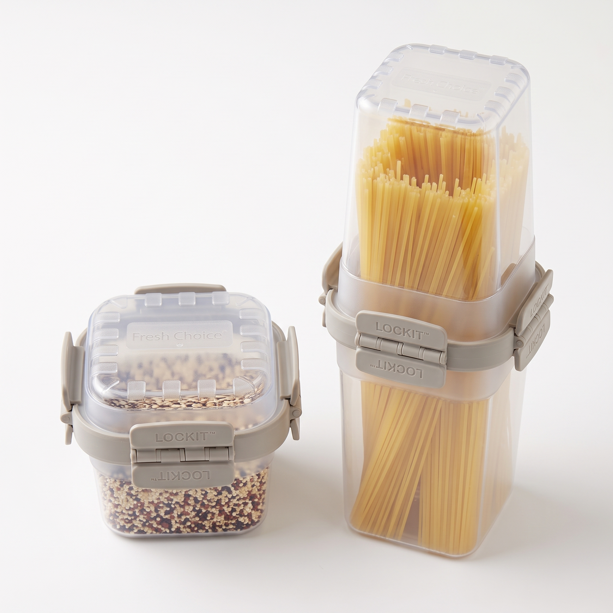 Fresh Choice | Lockit Square Large 6-Piece Set | Modular Food Storage