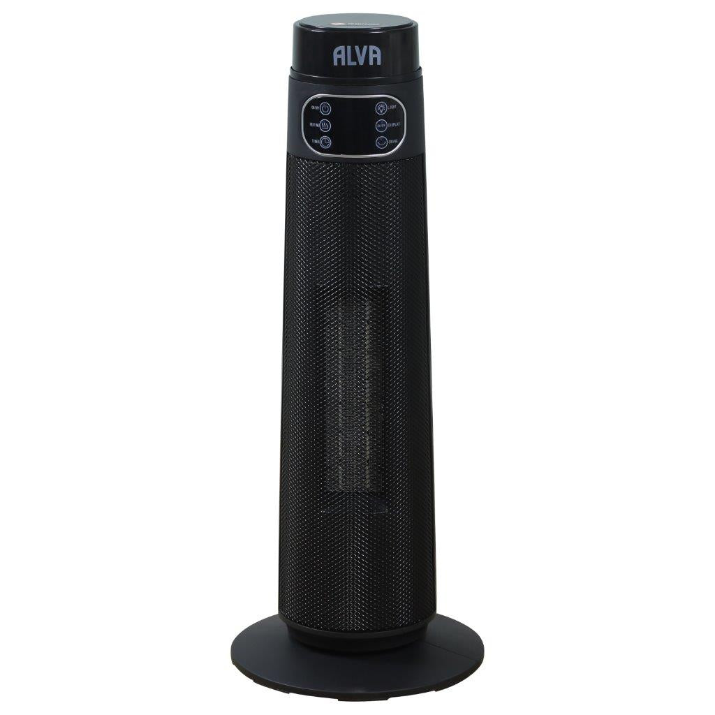 Electric Tower Fan Heater | Light Effect Design | LED Display Panel | Remote Control